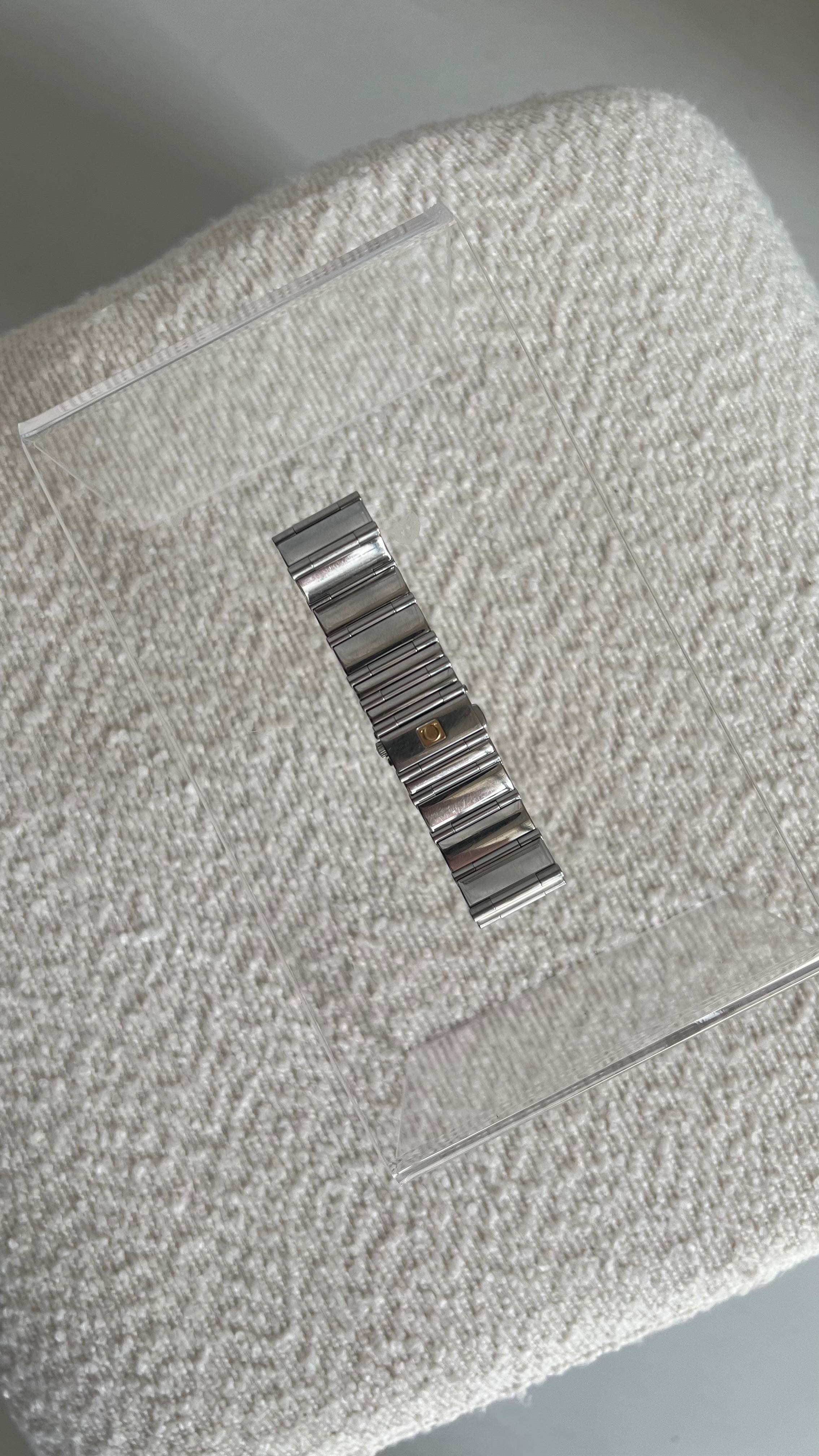 Omega Constellation Quadra Watch With Diamonds In Silver