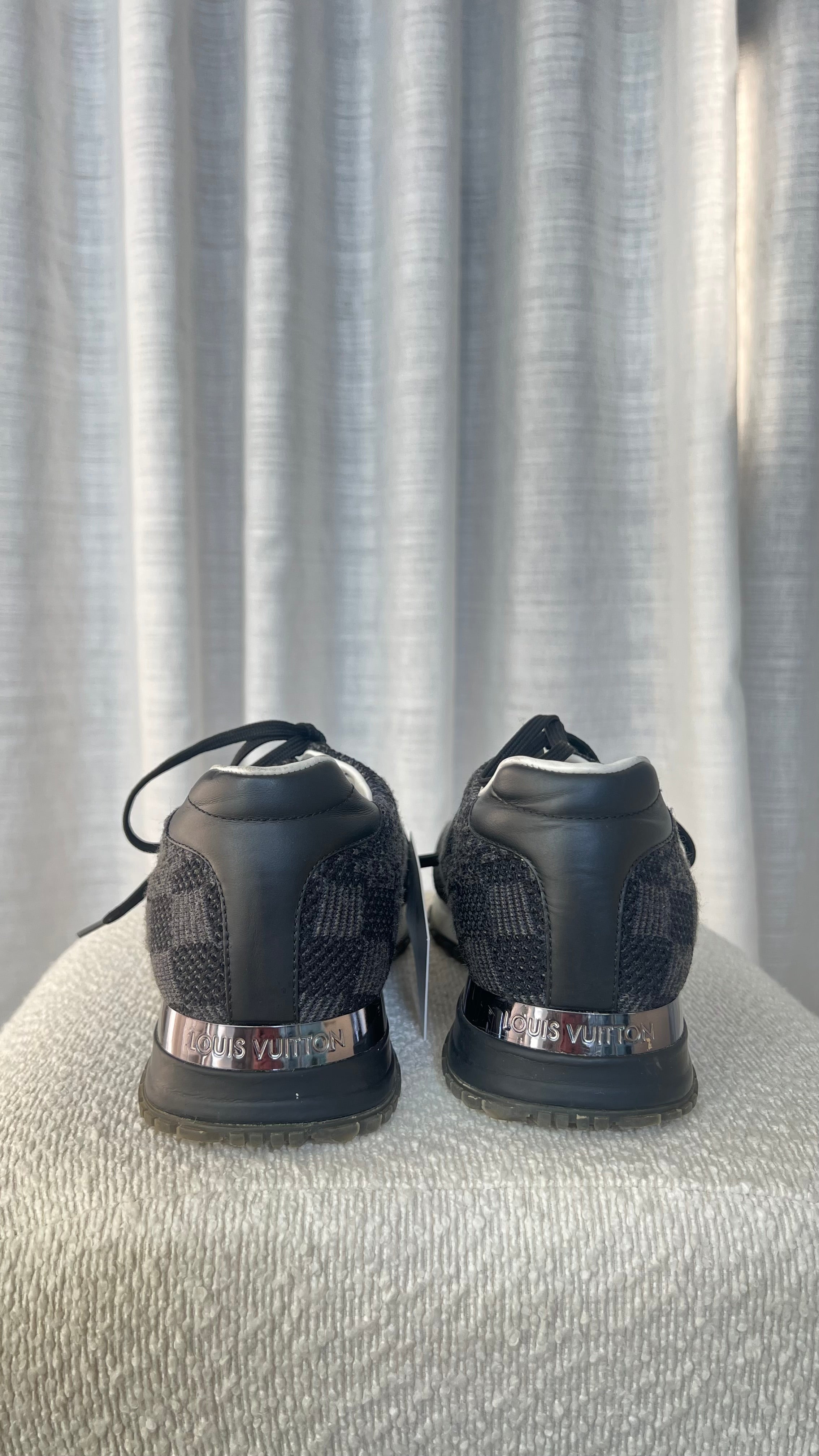 Louis Vuitton Damier Sneakers In Black - Size 40.5