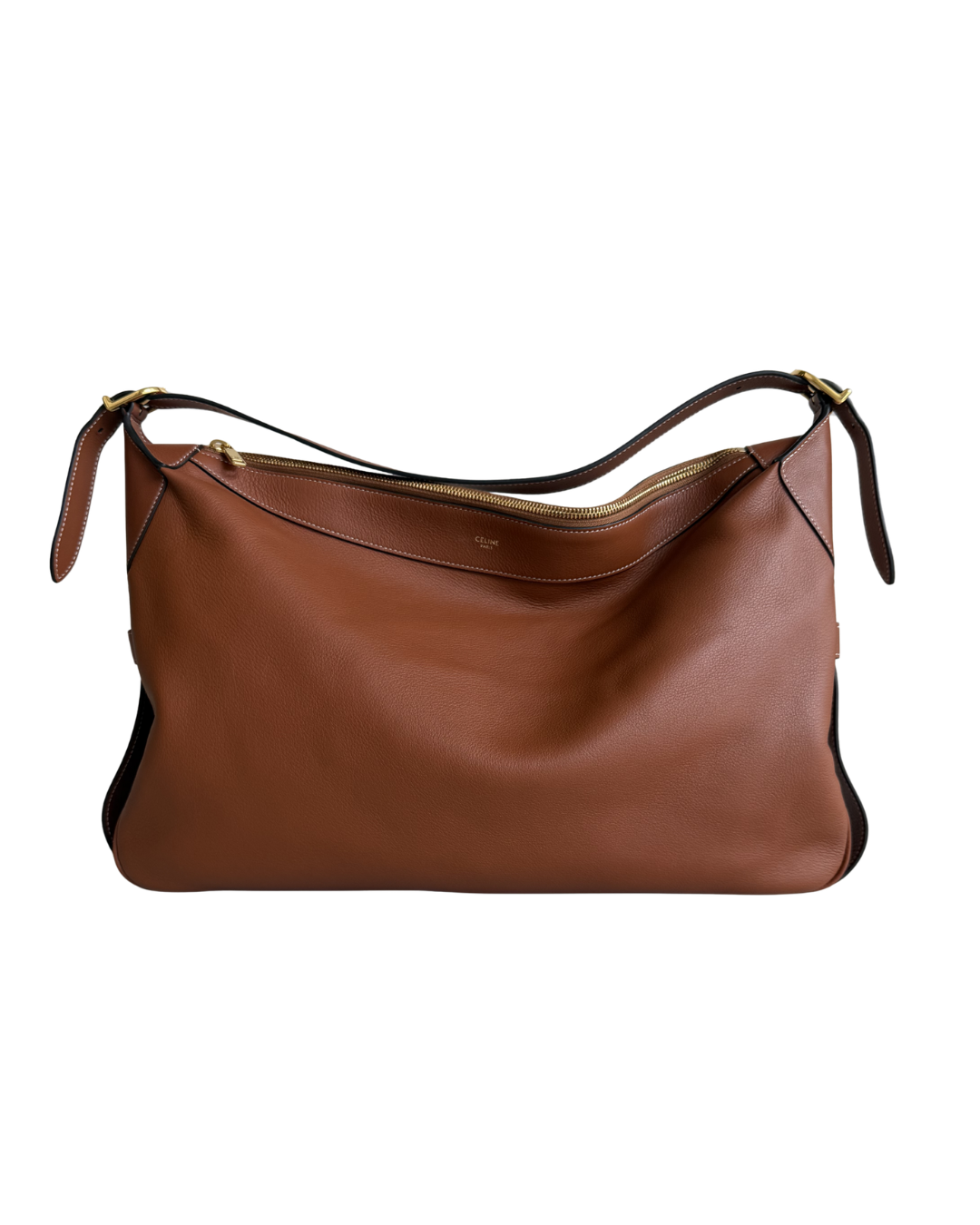 Celine Romy Tan Supple Calfskin in Camel with Gold Hardware