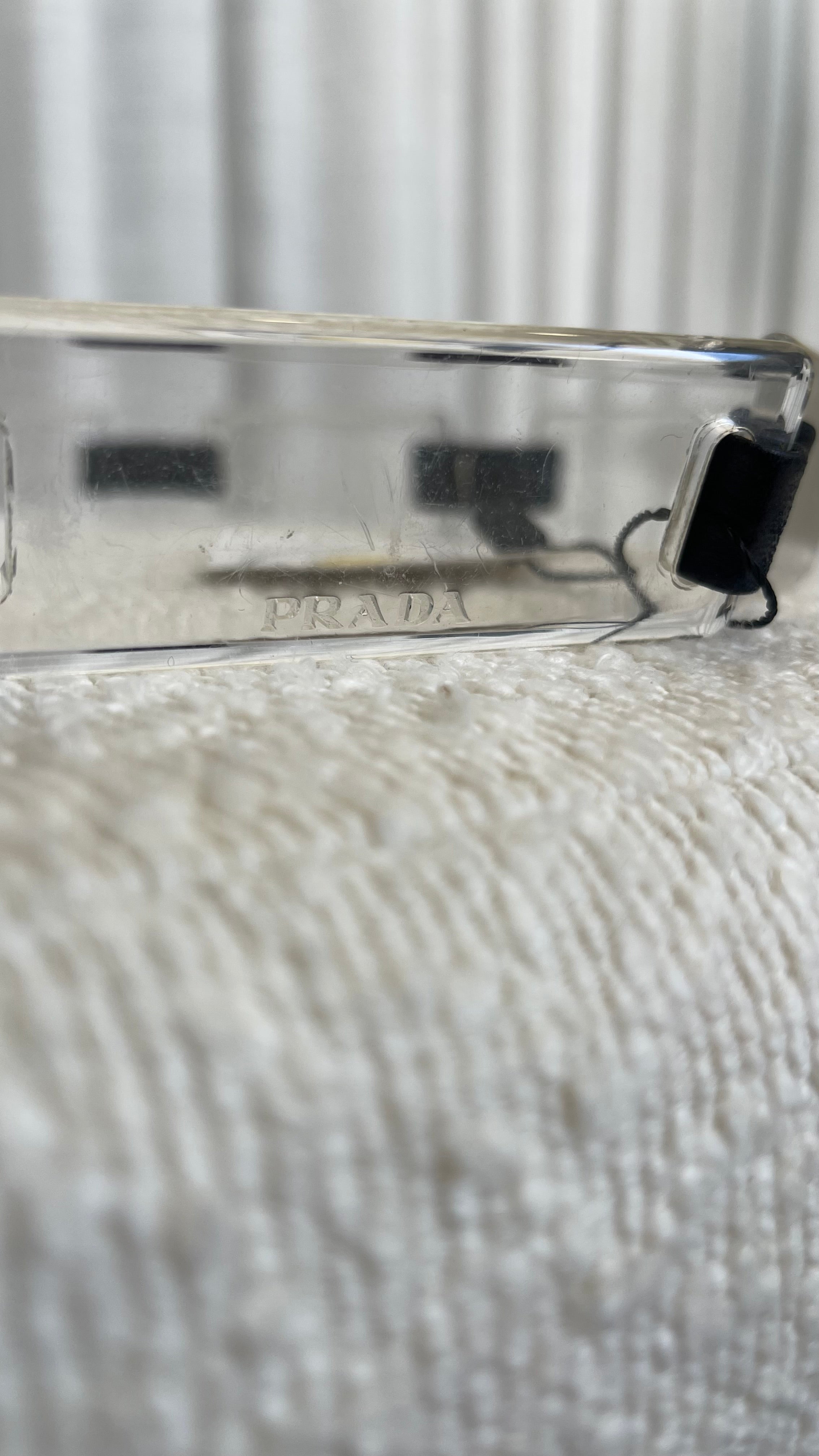 Prada Vintage Leather and Acrylic Belt