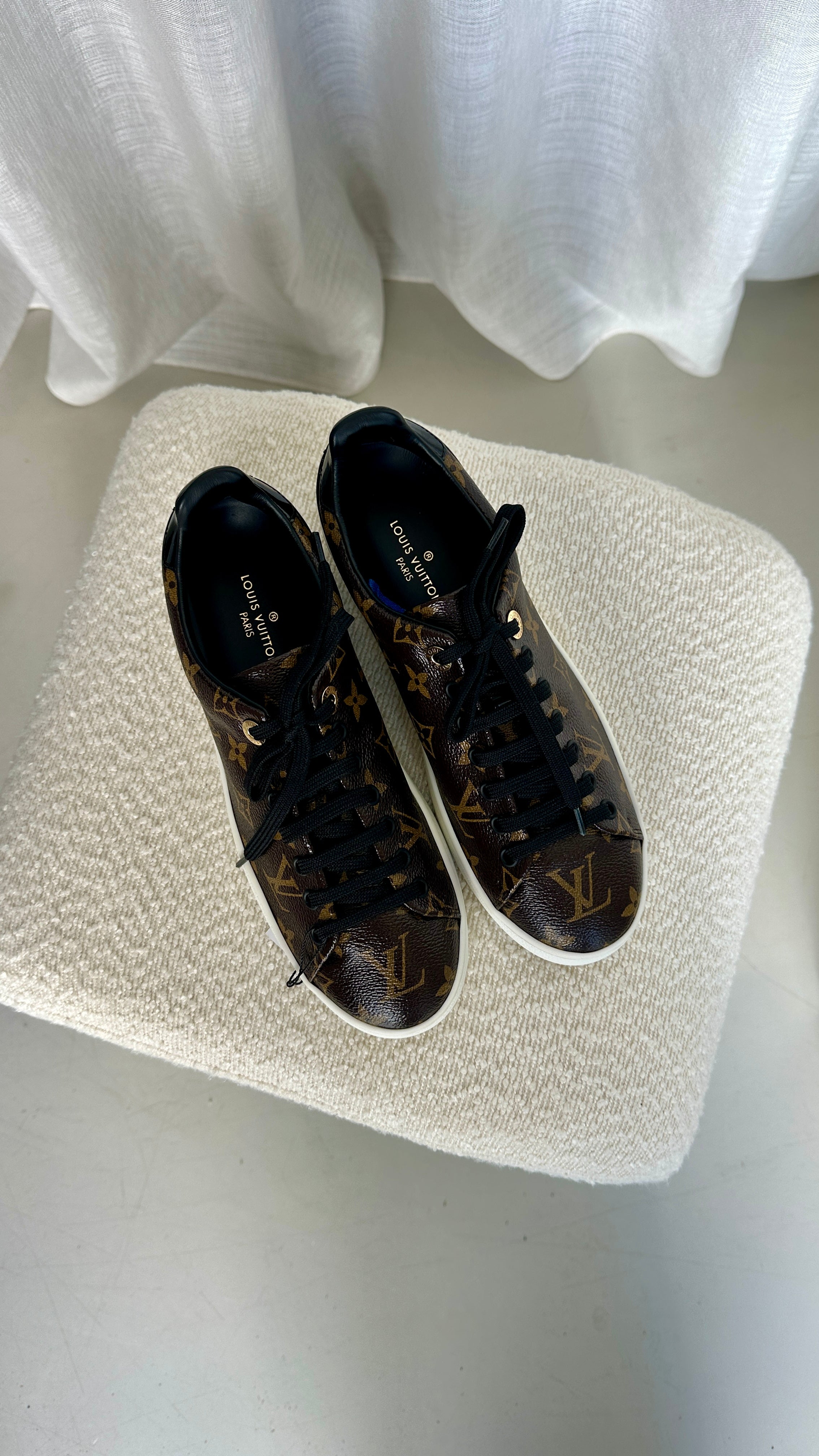 Louis Vuitton Monogram Frontrow Sneakers - Size 38