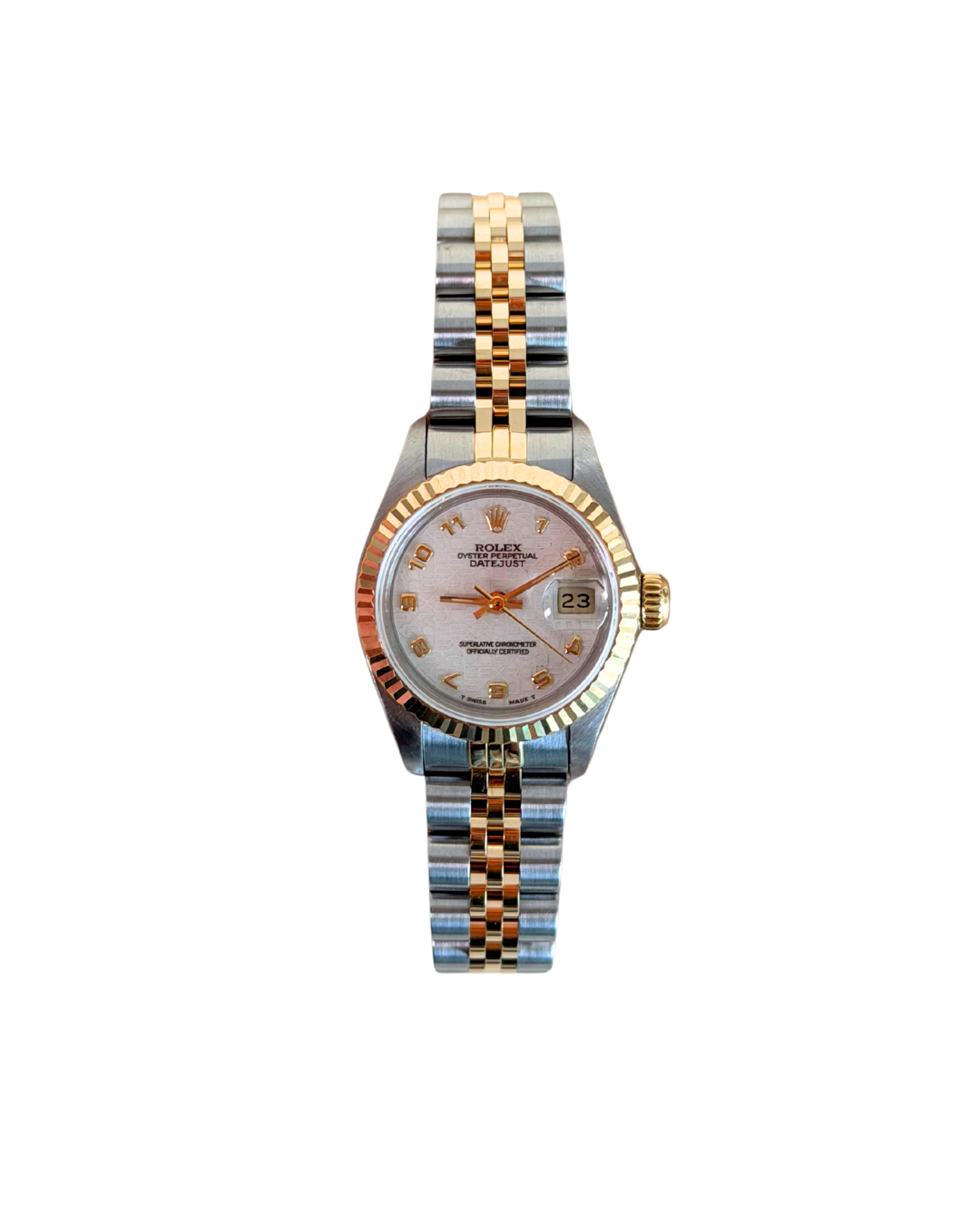 ROLEX LADY DATEJUST 26MM IN STEEL AND GOLD WITH WHITE DIAL
