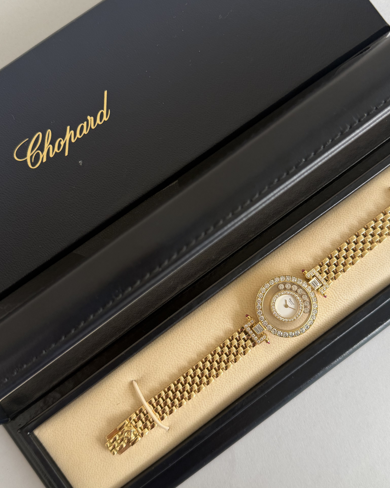CHOPARD HAPPY DIAMONDS WATCH 18K GOLD