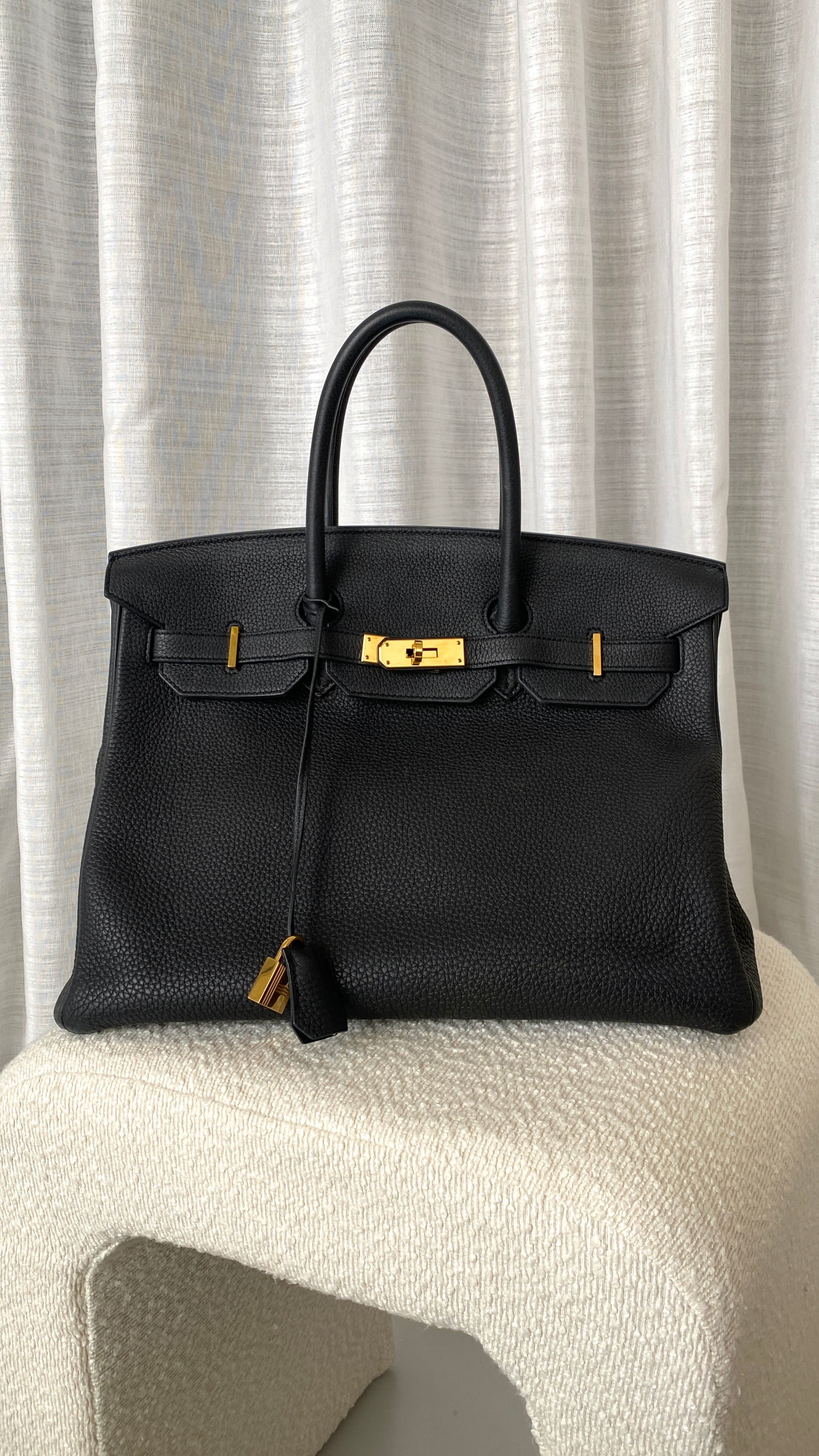 Hermès Togo Birkin 35 In Black