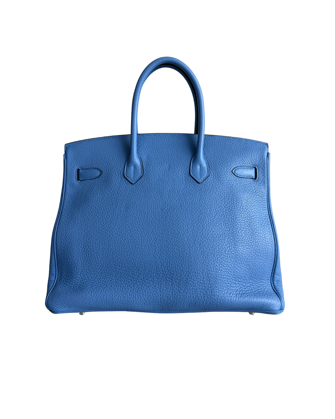 HERMÈS BLUE TOGO LEATHER 35 HANDBAG IN BLUE