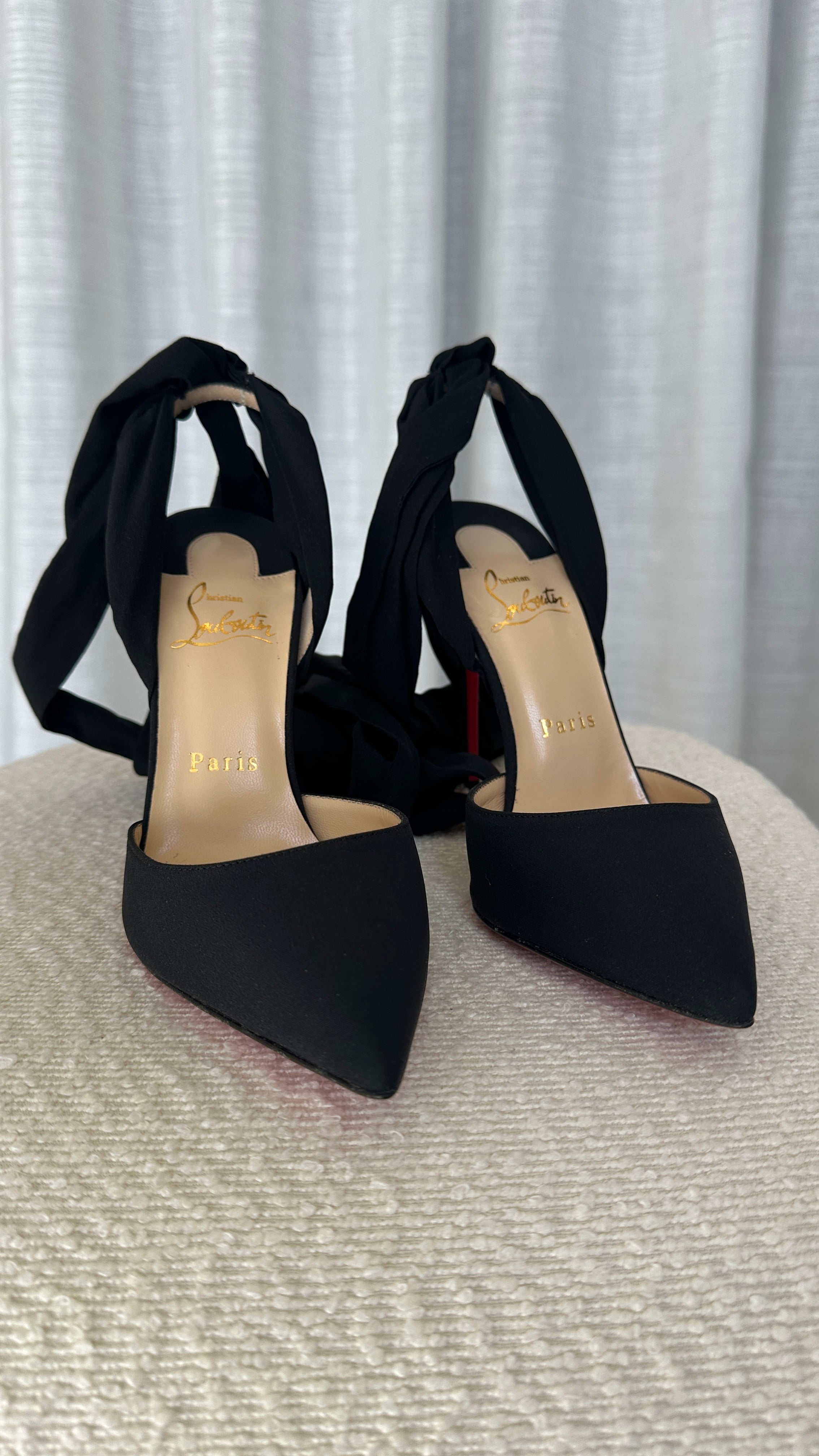 Christian Louboutin Strap Around Heels - Size 37.5