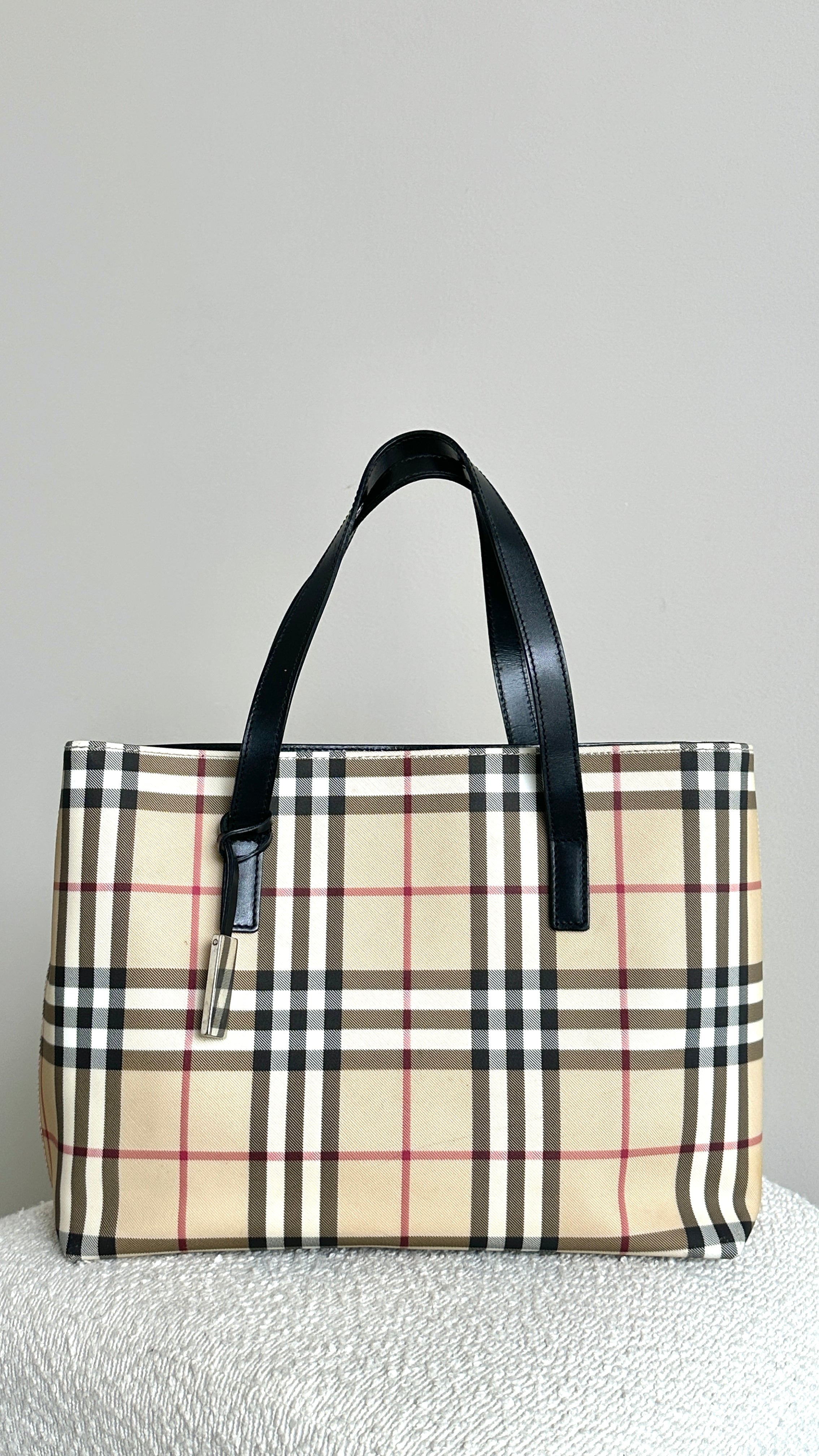BURBERRY NOVA CHECK HANDBAG IN BEIGE