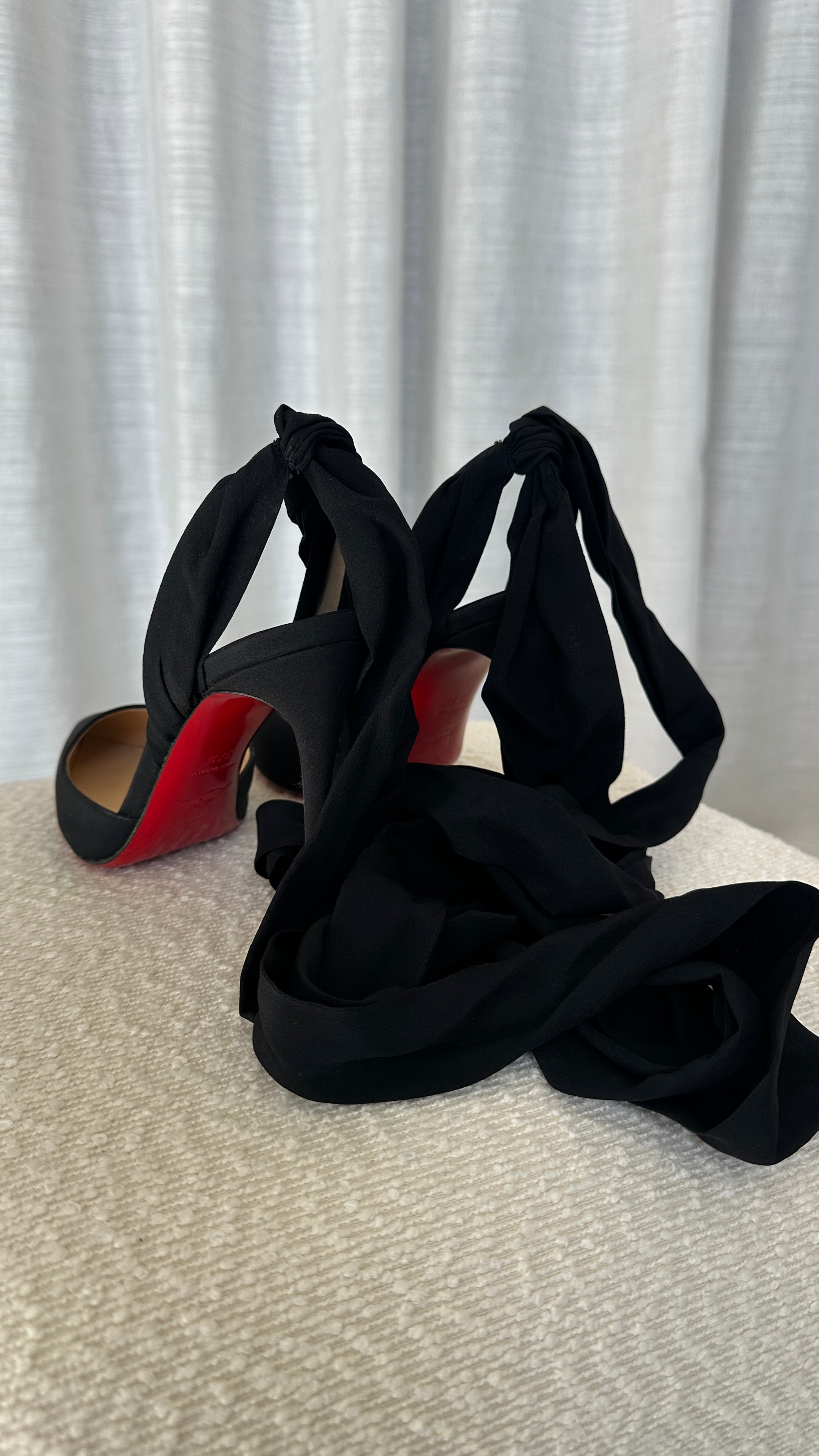 Christian Louboutin Strap Around Heels - Size 37.5