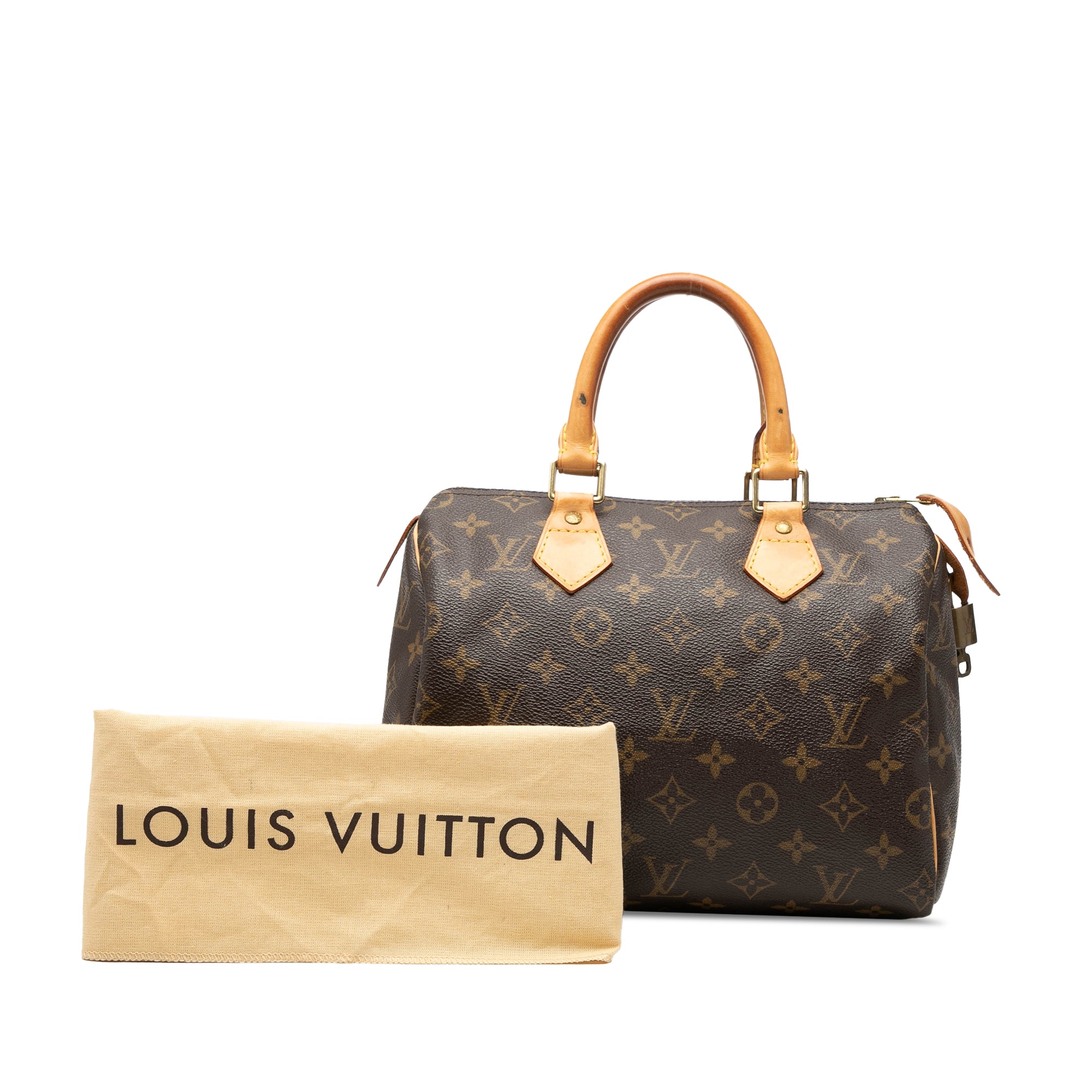 Louis Vuitton Monogram Speedy 25 Brown