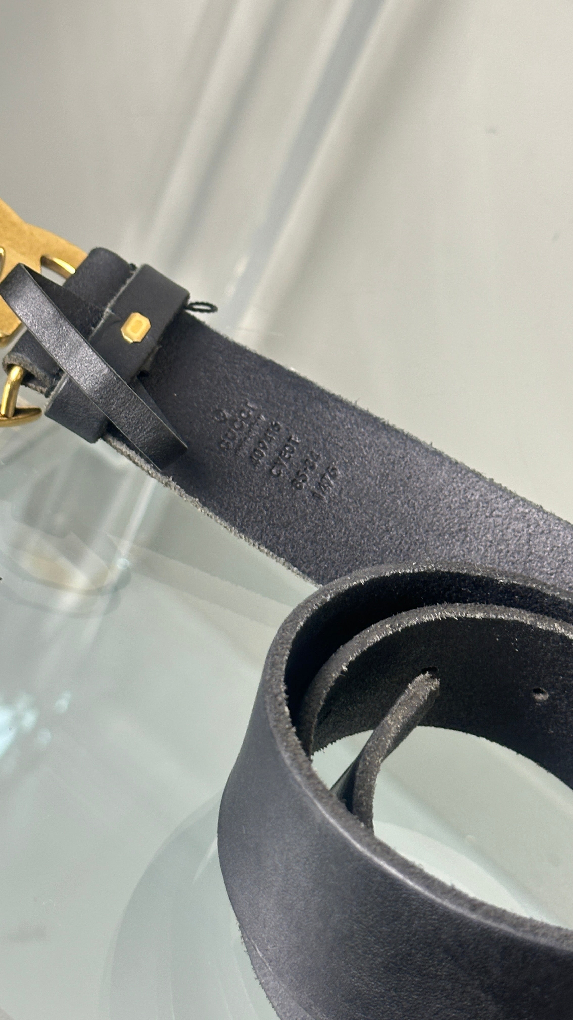 GUCCI GG BELT IN BLACK