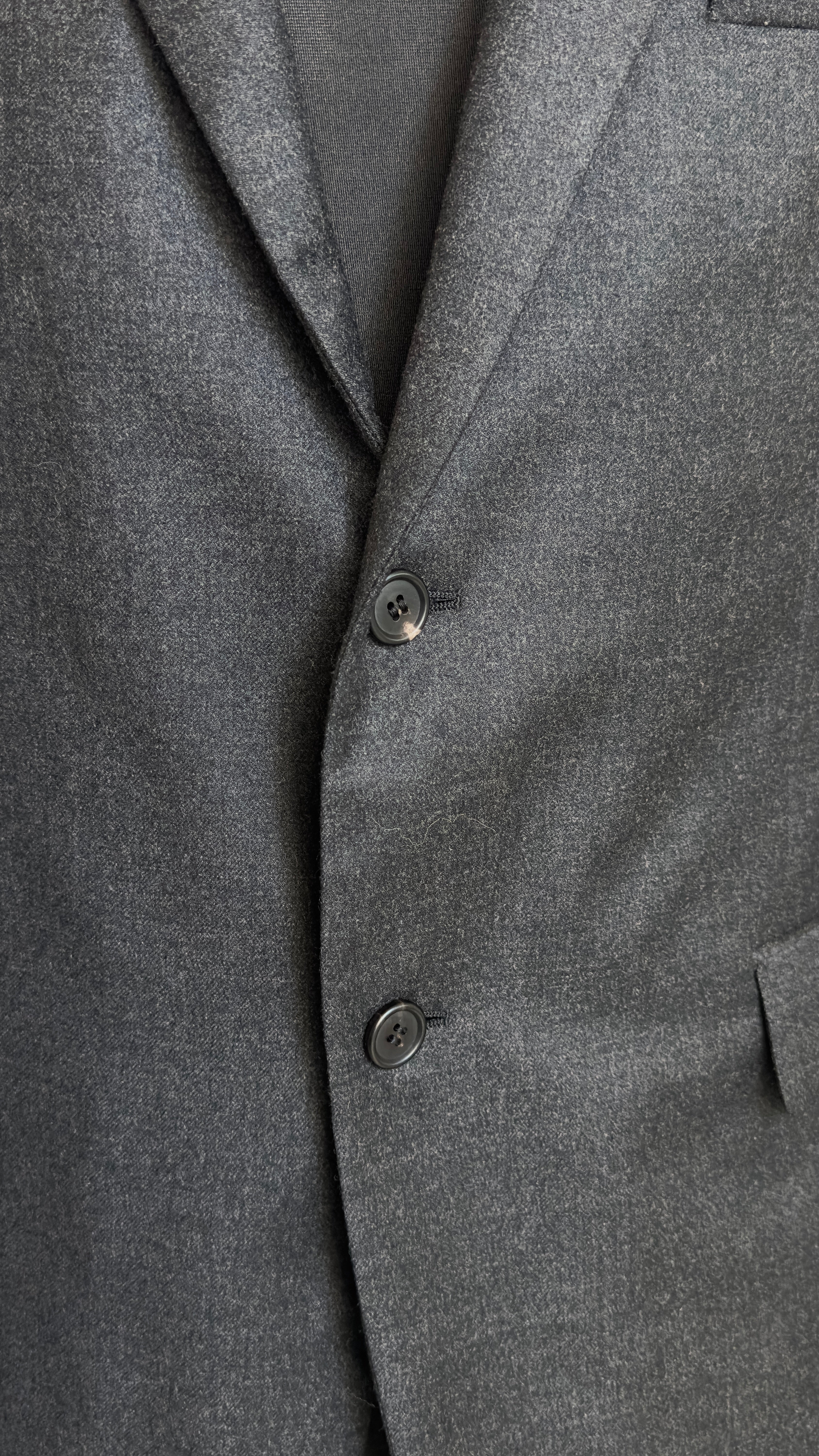 Prada Wool Padded Blazer In Grey