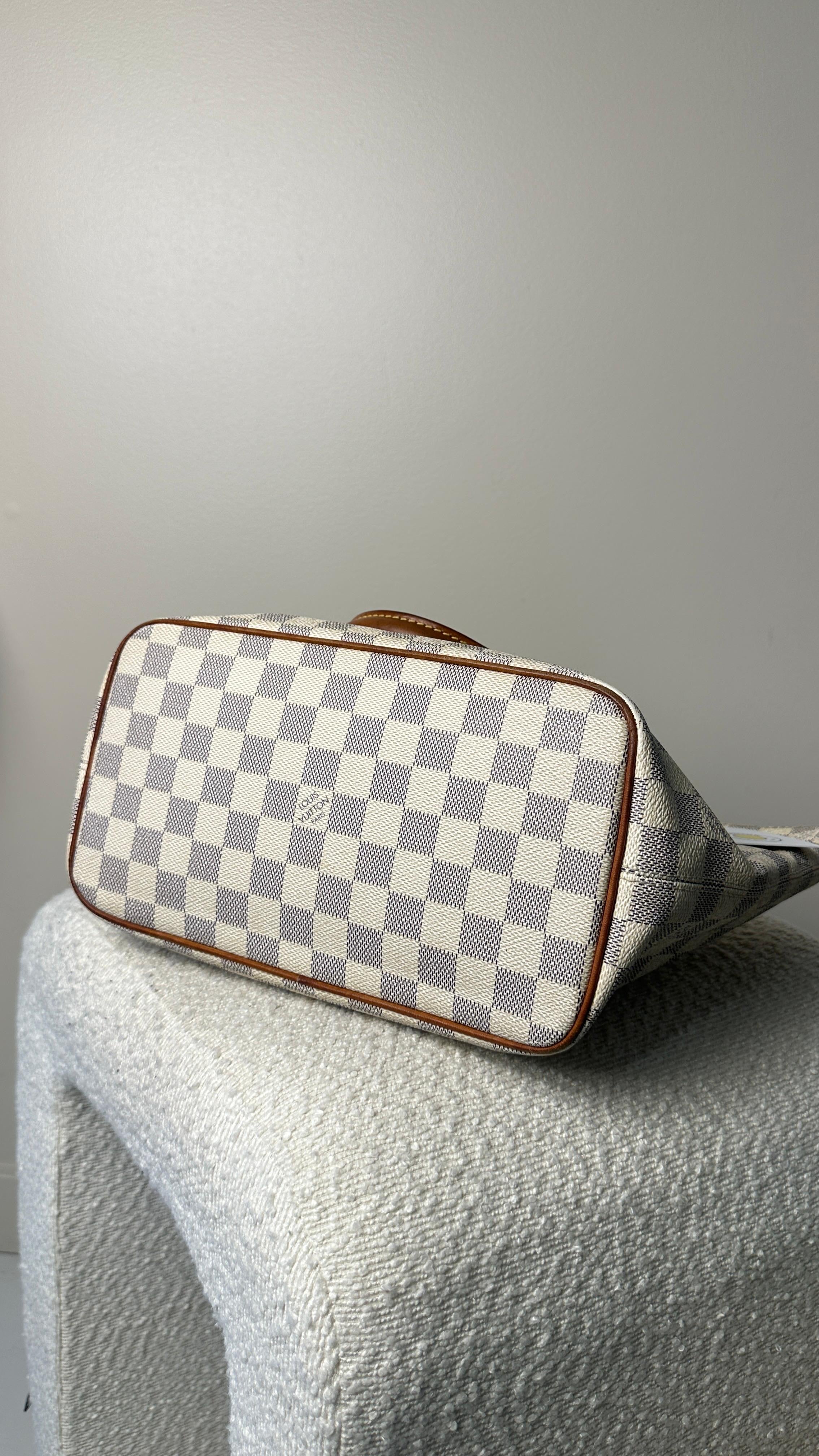 LOUIS VUITTON SALEYA TOTE BAG PM IN WHITE