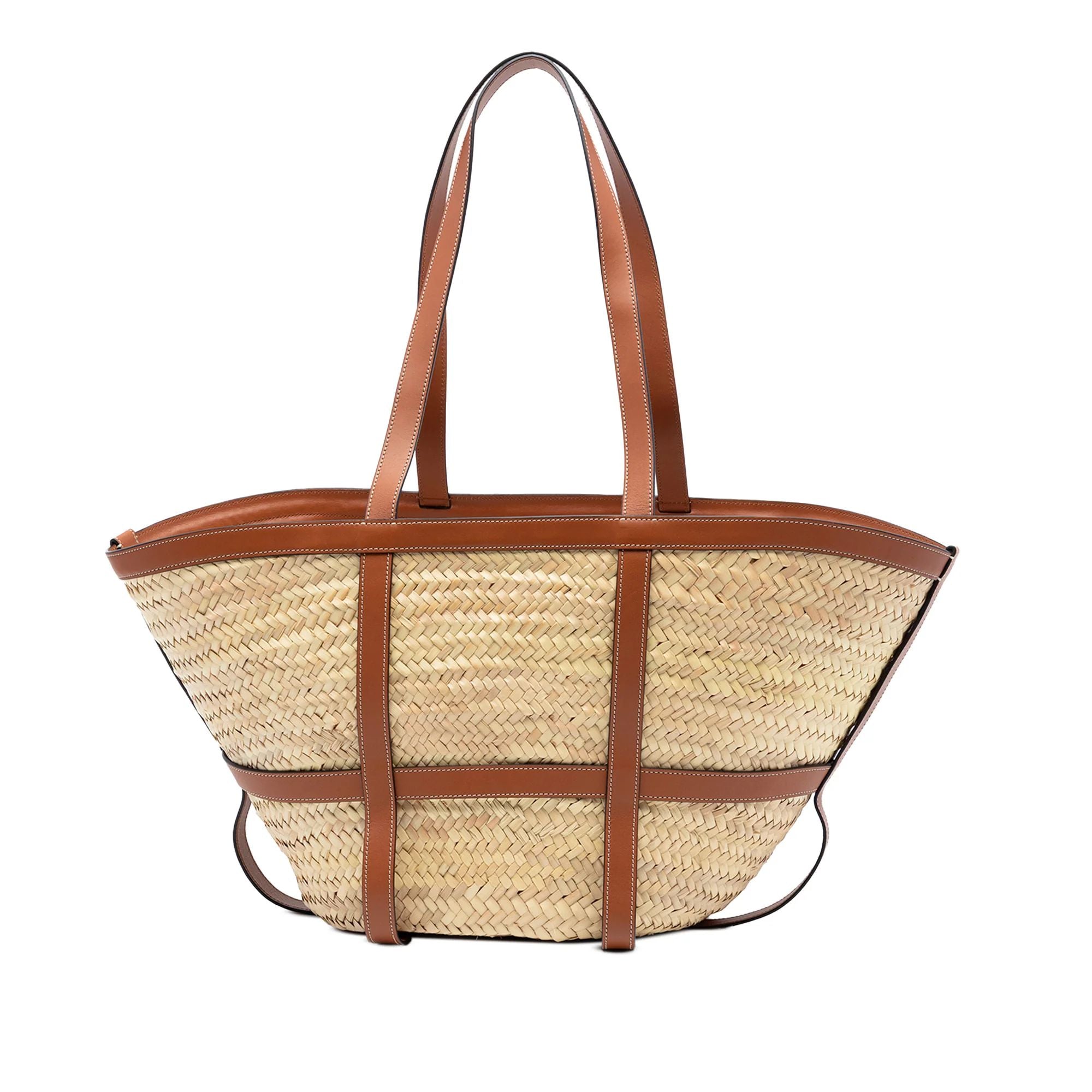Celine Medium Raffia Panier Tote Bag