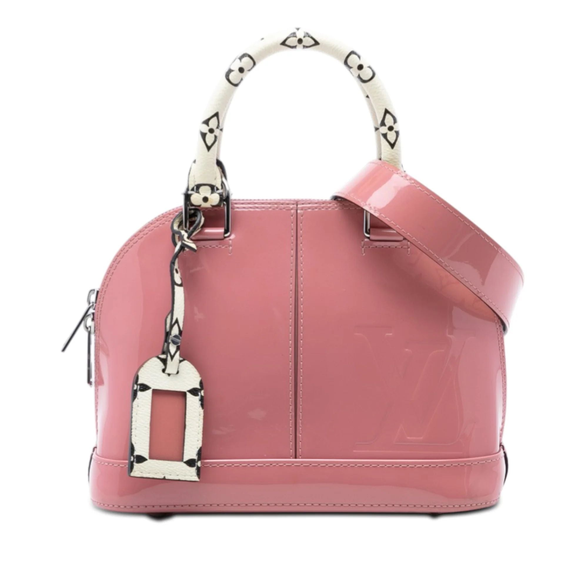 Louis Vuitton Rose Blush Vernis Miroir Alma BB Bag