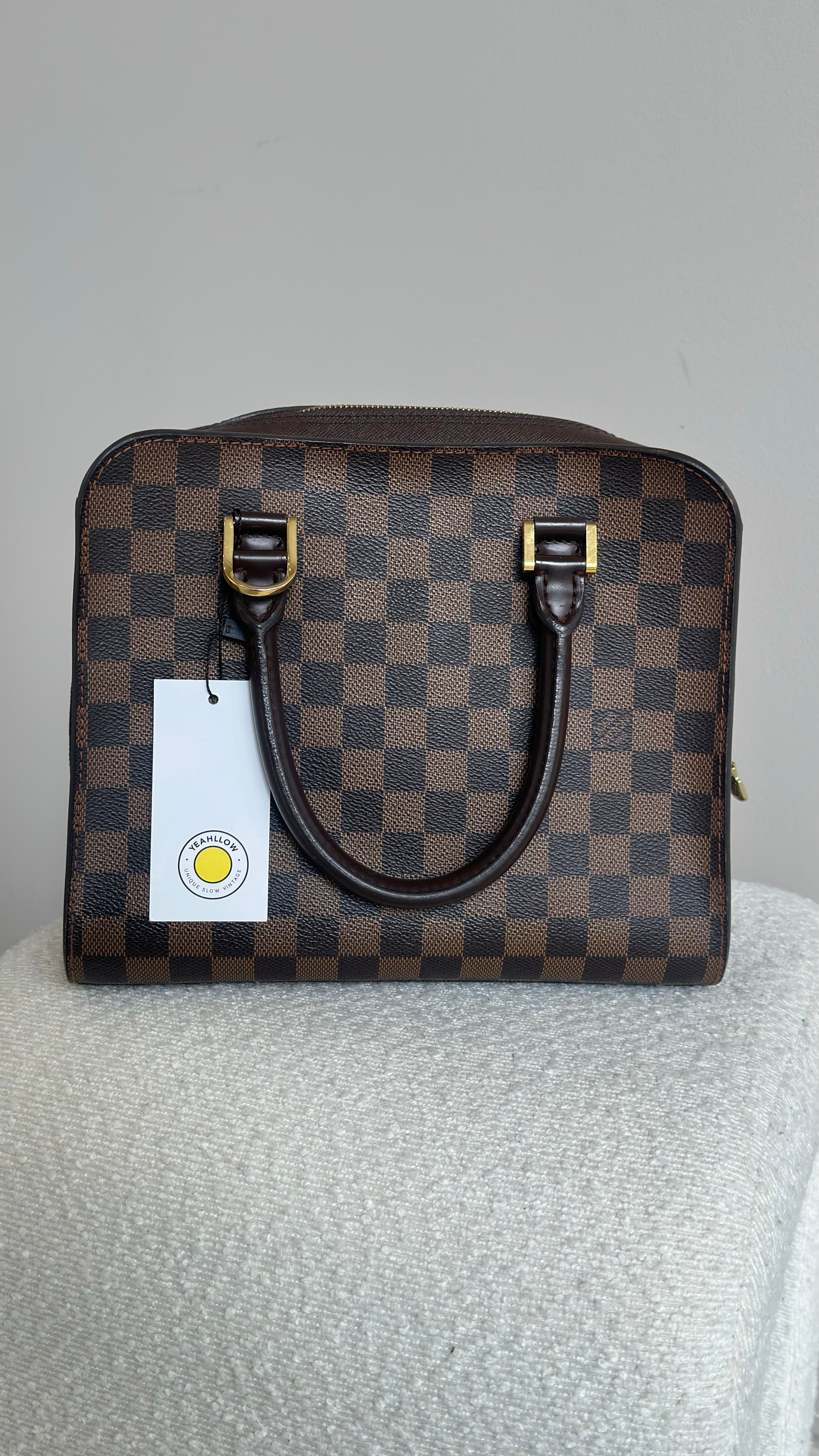 LOUIS VUITTON DAMIER EBENE TRIANA IN BROWN