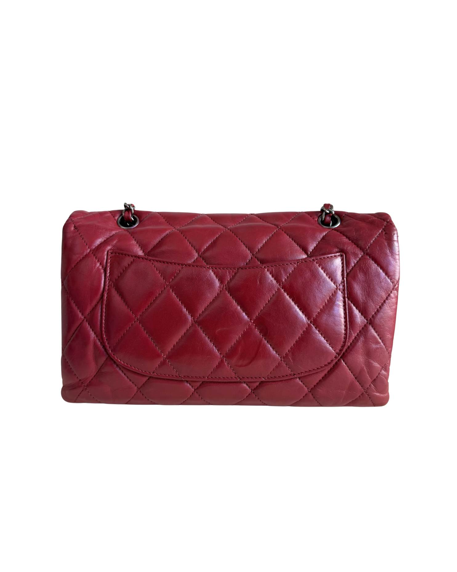 CHANEL MAXI LAMBSKIN 3 ACCORDION FLAP SHOULDER BAG