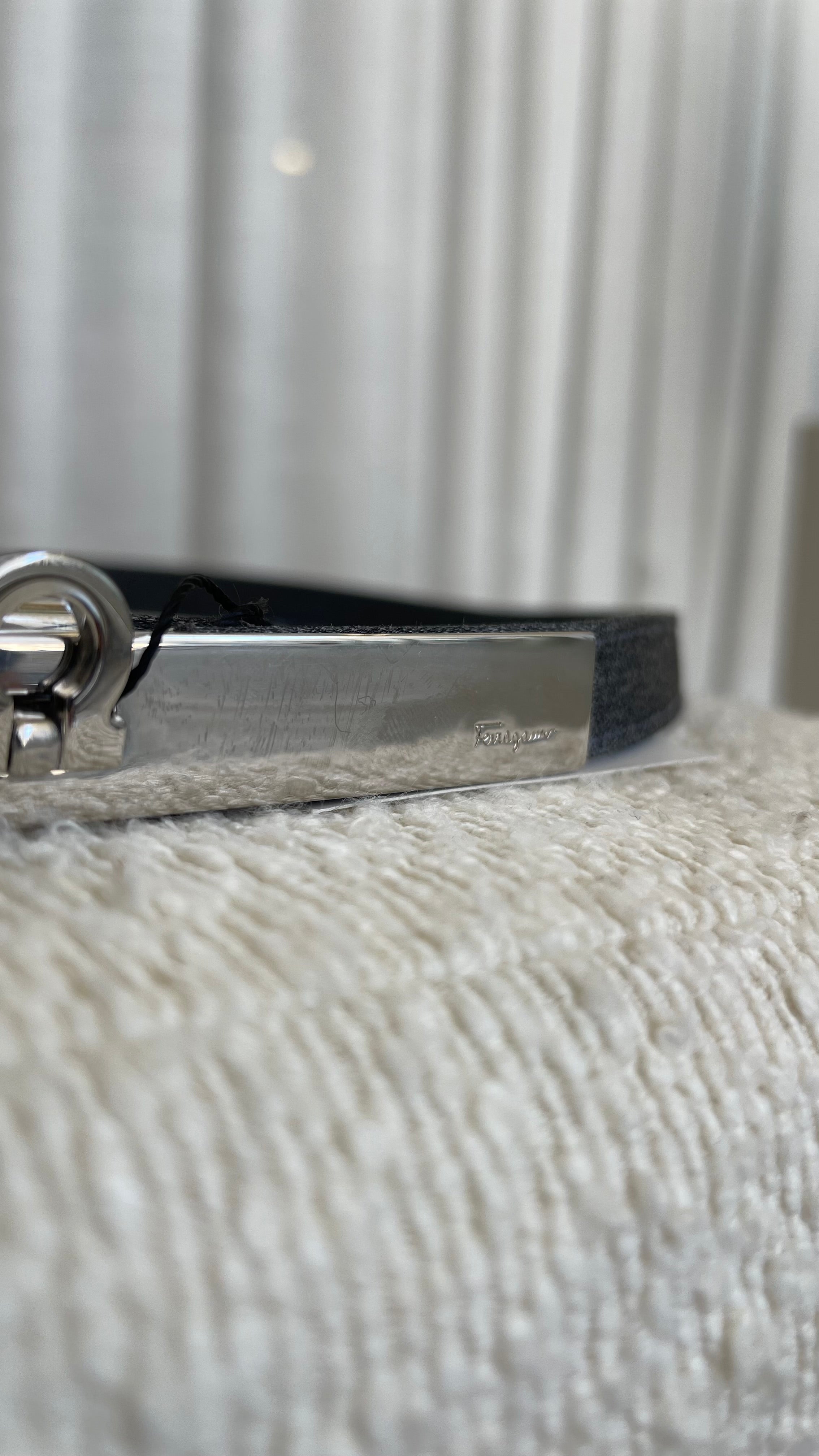 Salvatore Ferragamo Vintage Slim Denim Belt