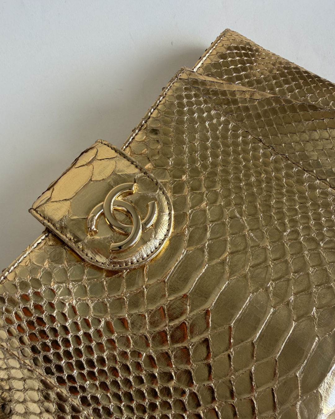 Chanel Python Clutch