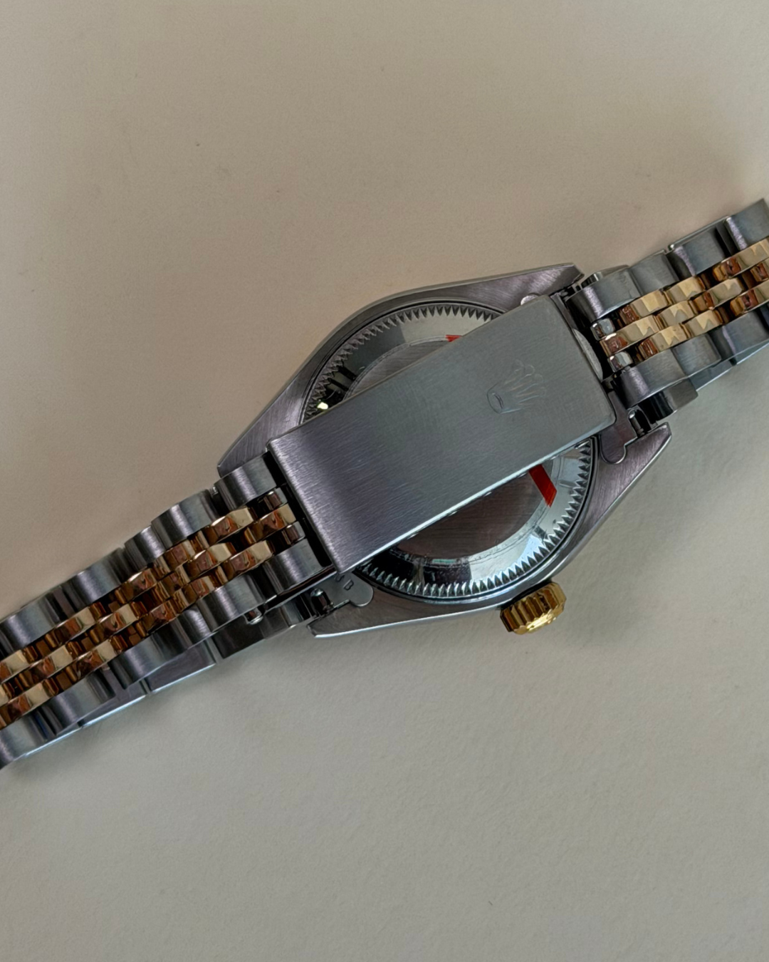 ROLEX LADY DATEJUST 26MM IN STEEL AND GOLD WITH WHITE DIAL AND DIAMONDS