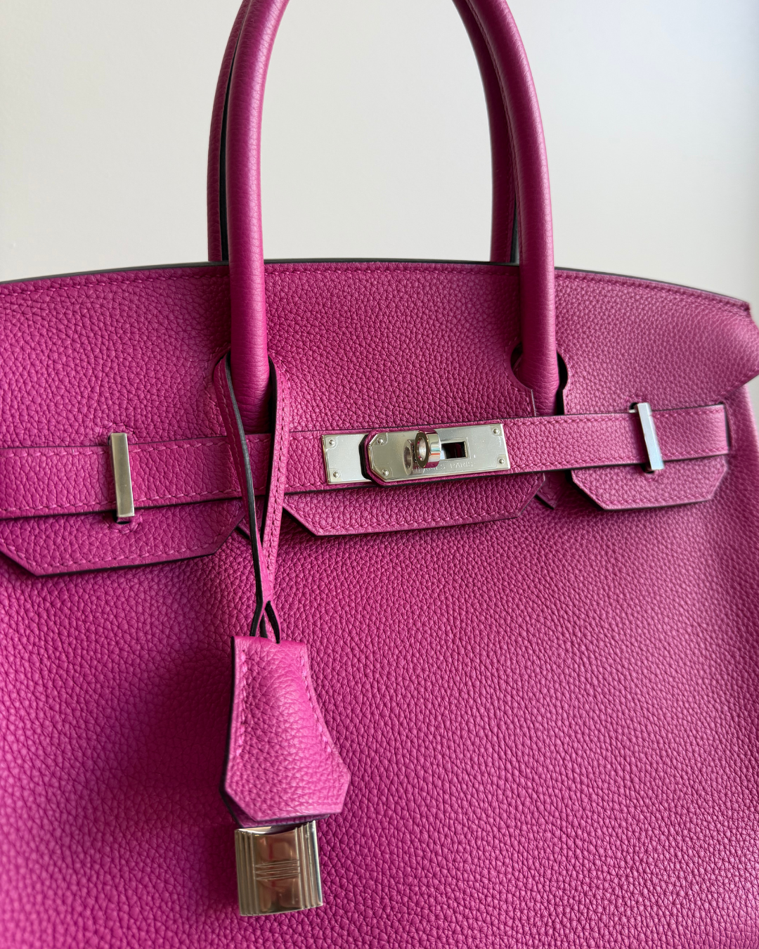 Hermès Birkin 30 in Rose Pourpre Togo Leather with Box