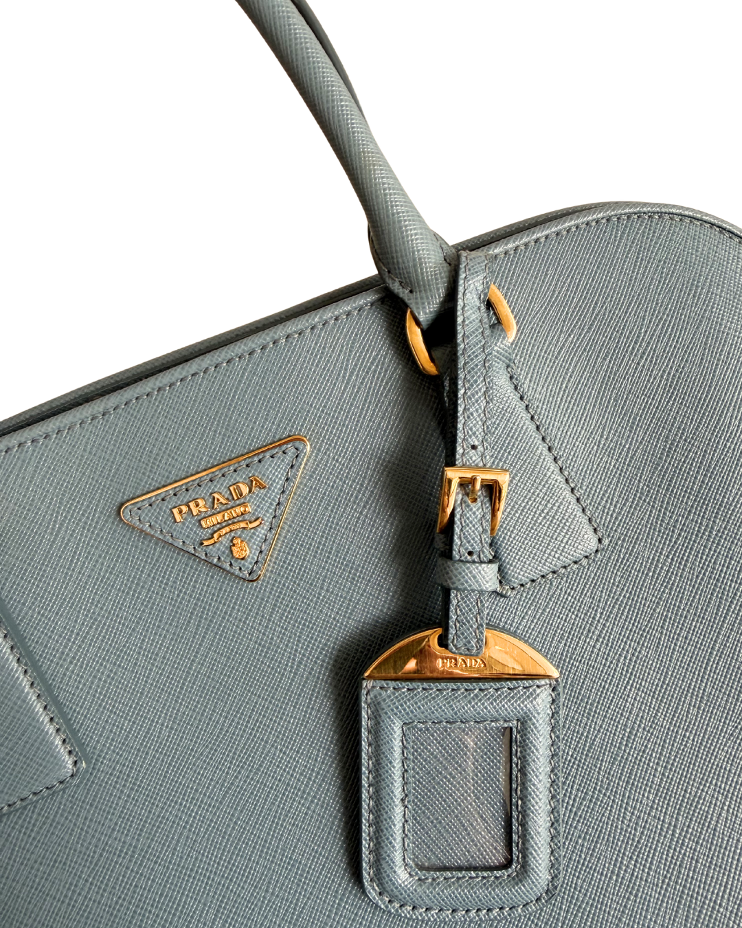 Prada Medium Saffiano Lux Promenade Satchel