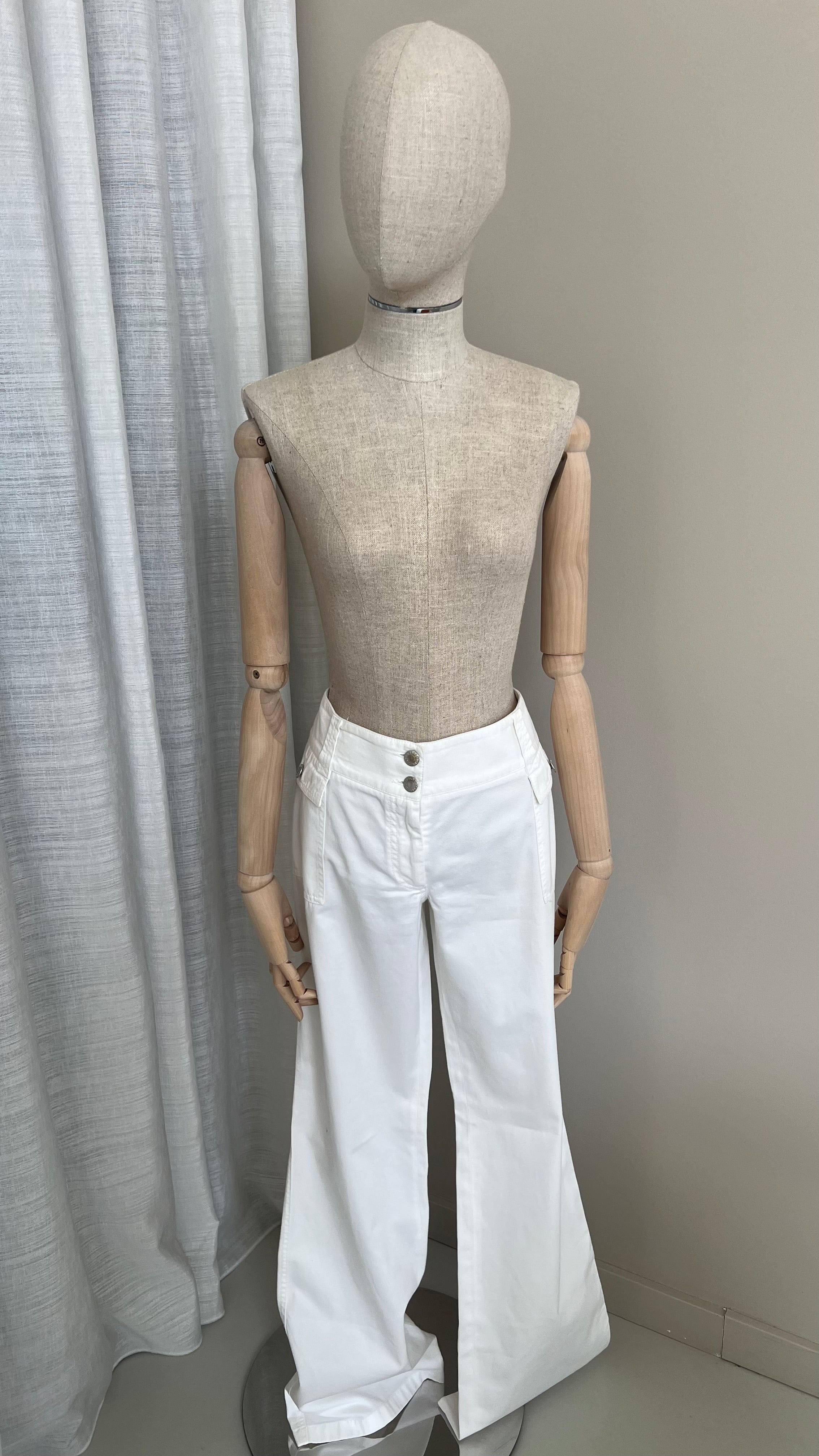 Dolce & Gabbana Denim Trousers In White