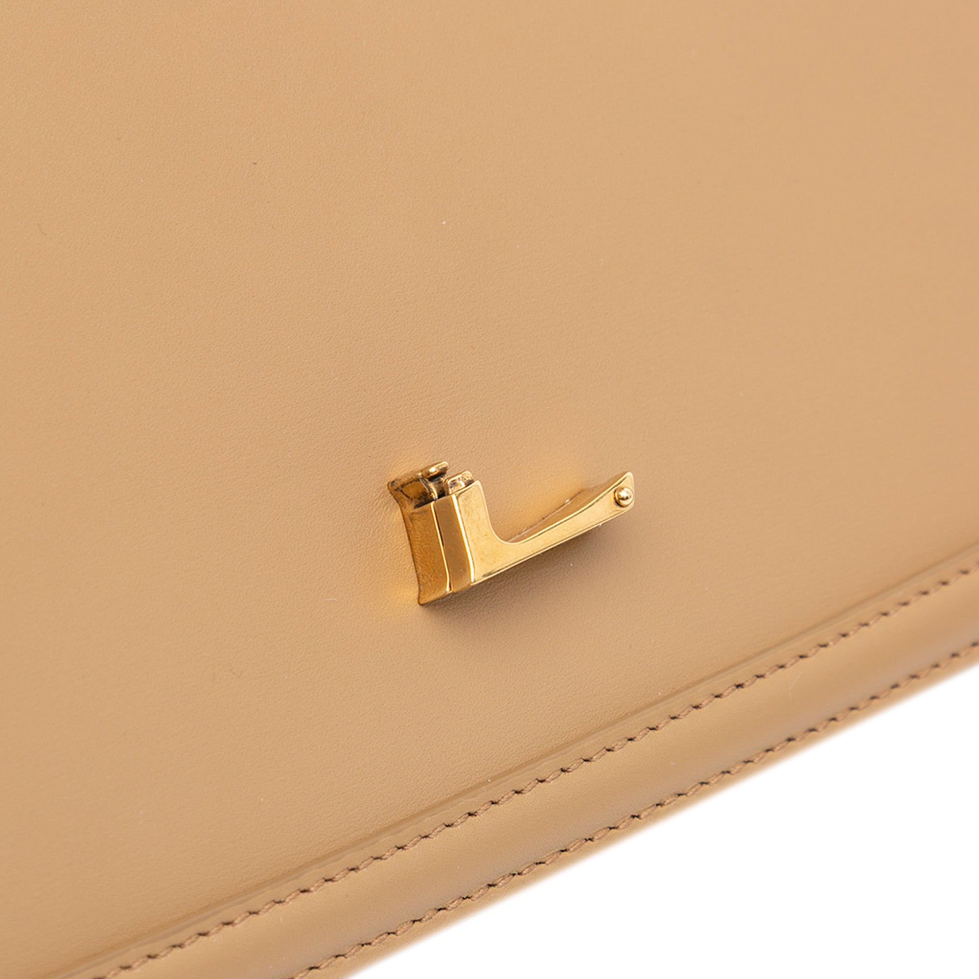 Saint Laurent Medium Leather Solferino Satchel In Box In Beige