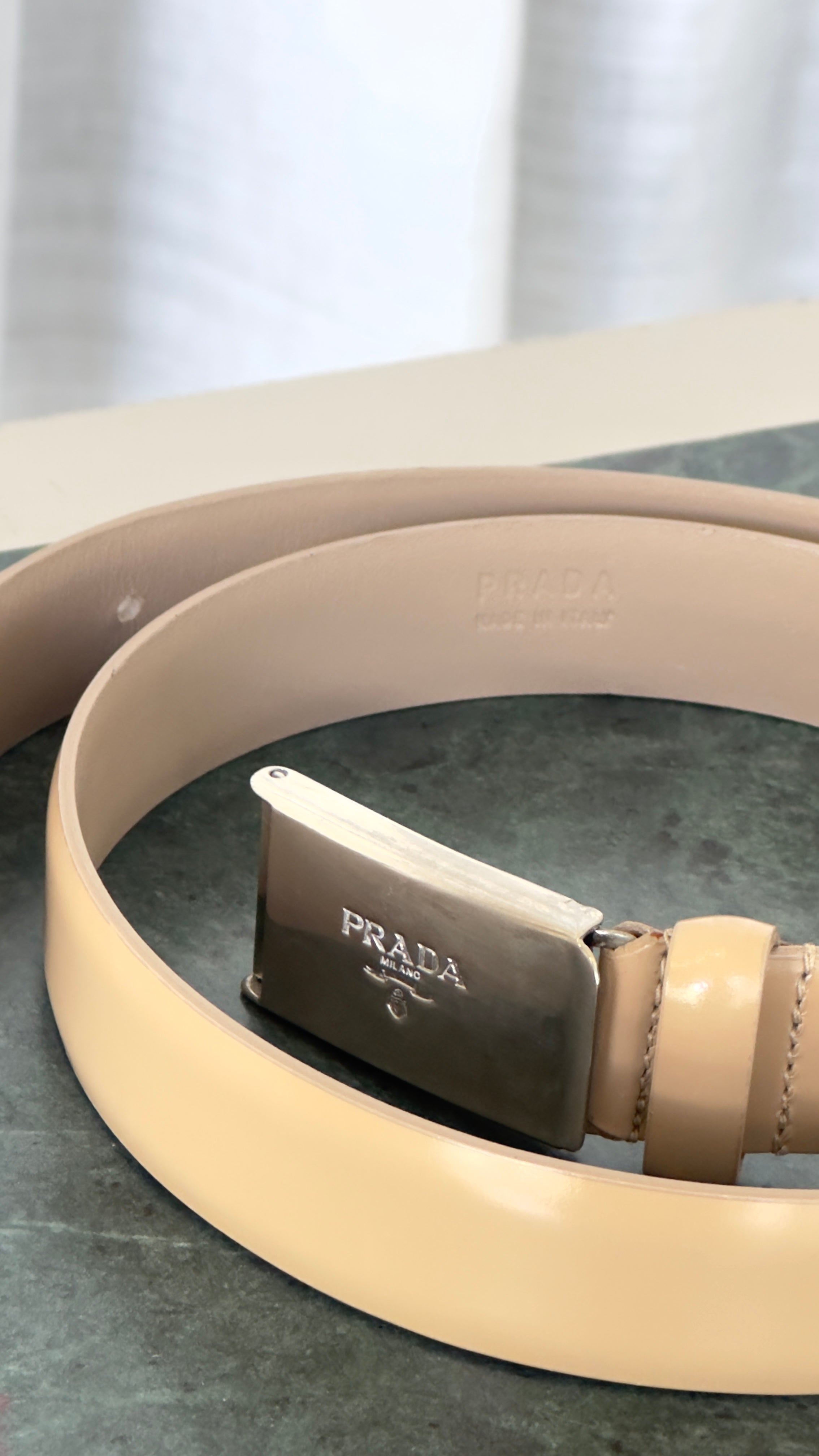 PRADA BELT IN BEIGE