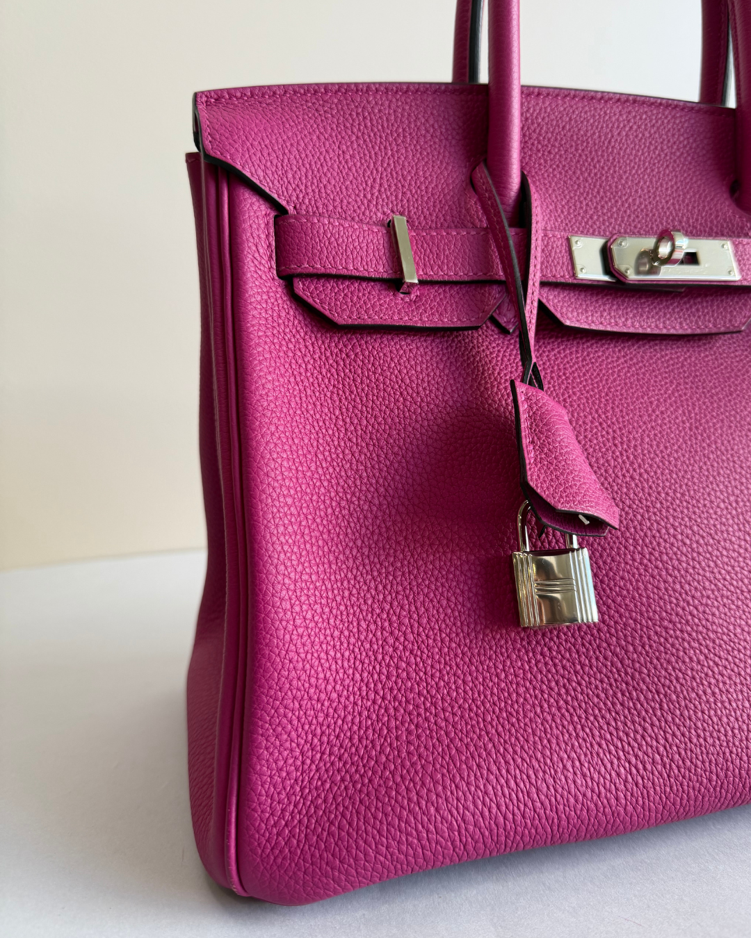 Hermès Birkin 30 in Rose Pourpre Togo Leather with Box