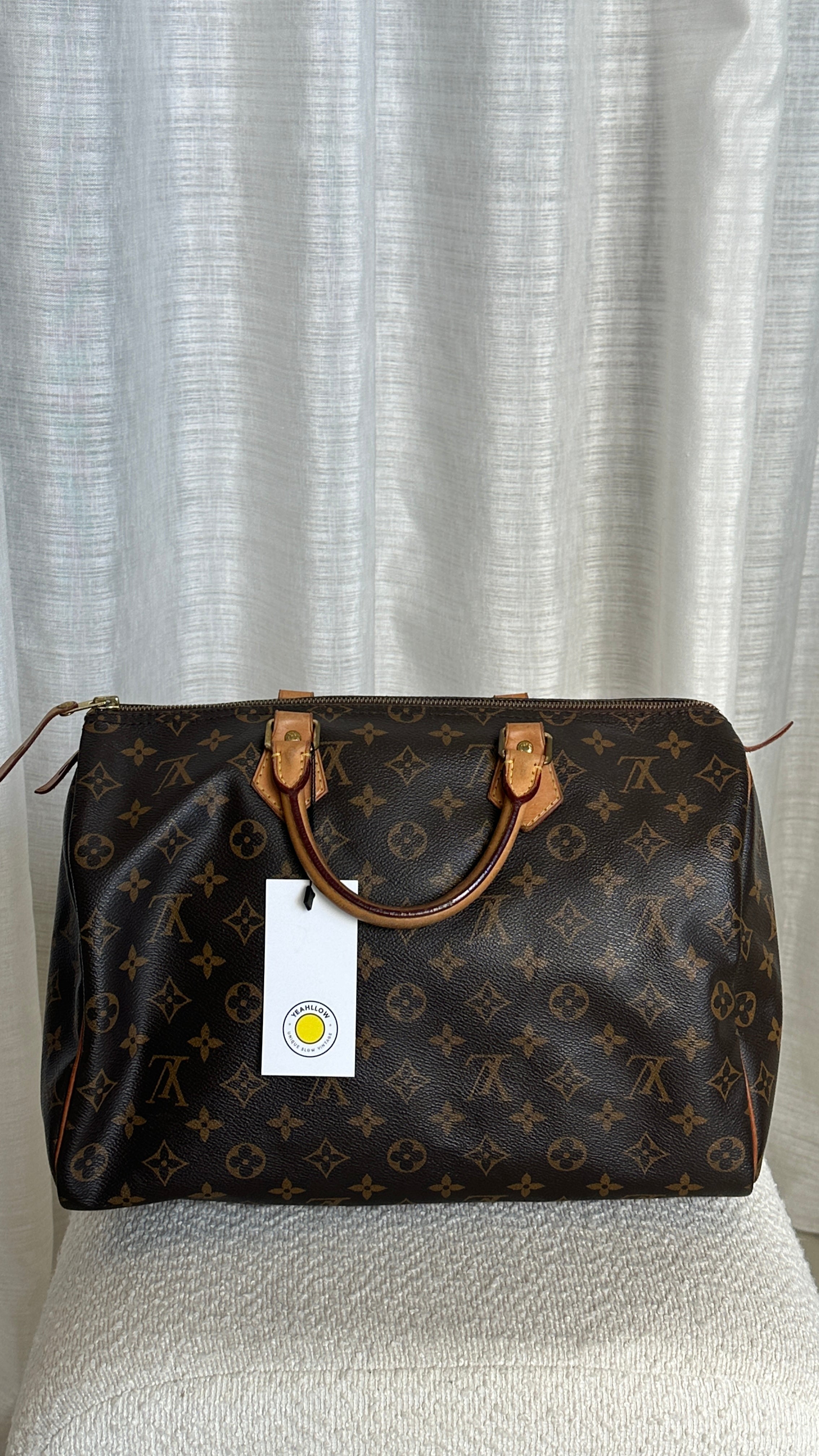 LOUIS VUITON MONOGRAM SPEEDY 35 IN BROWN