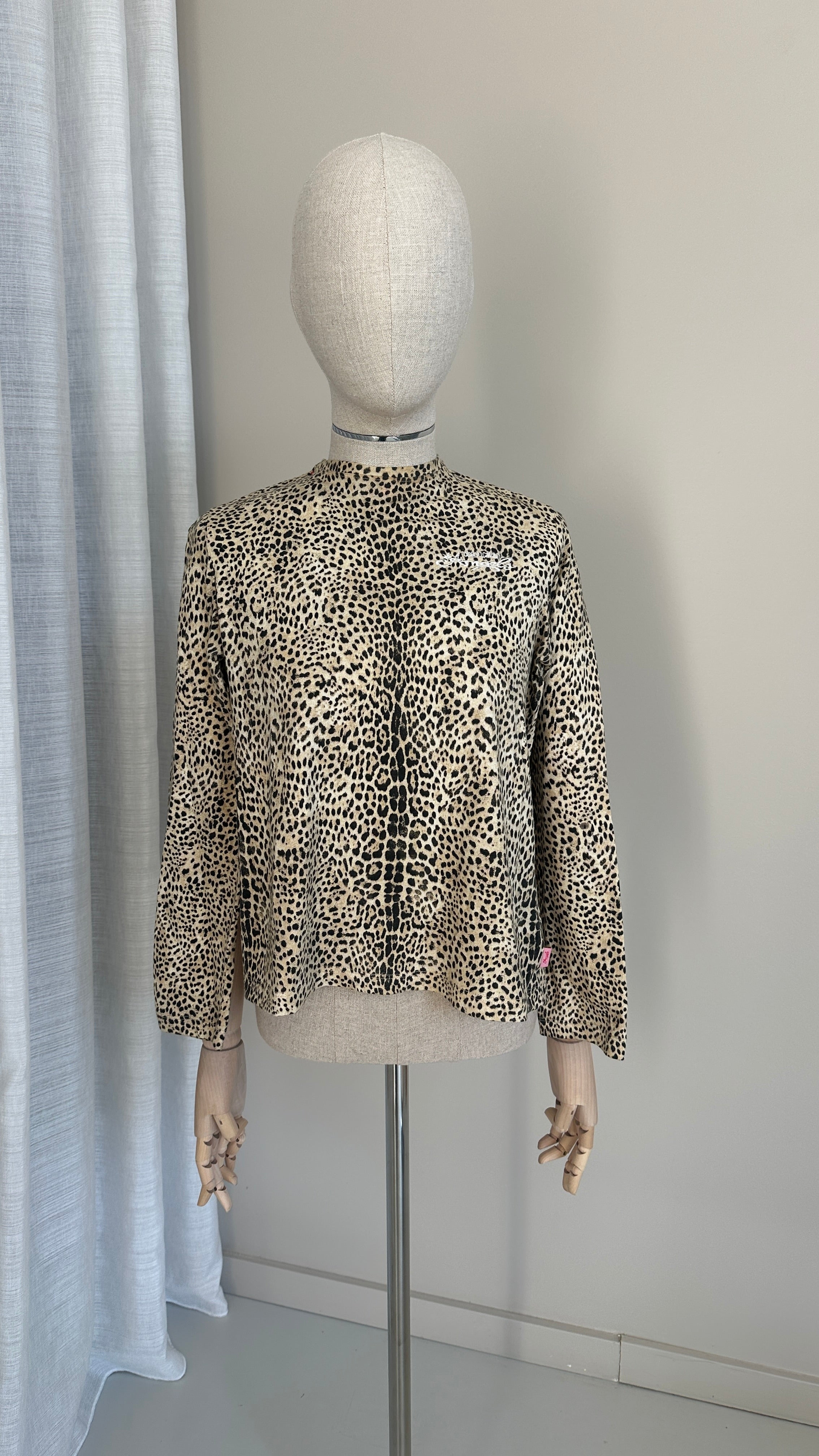 Roberto Cavalli Vintage Animal Print Long Sleeve Top