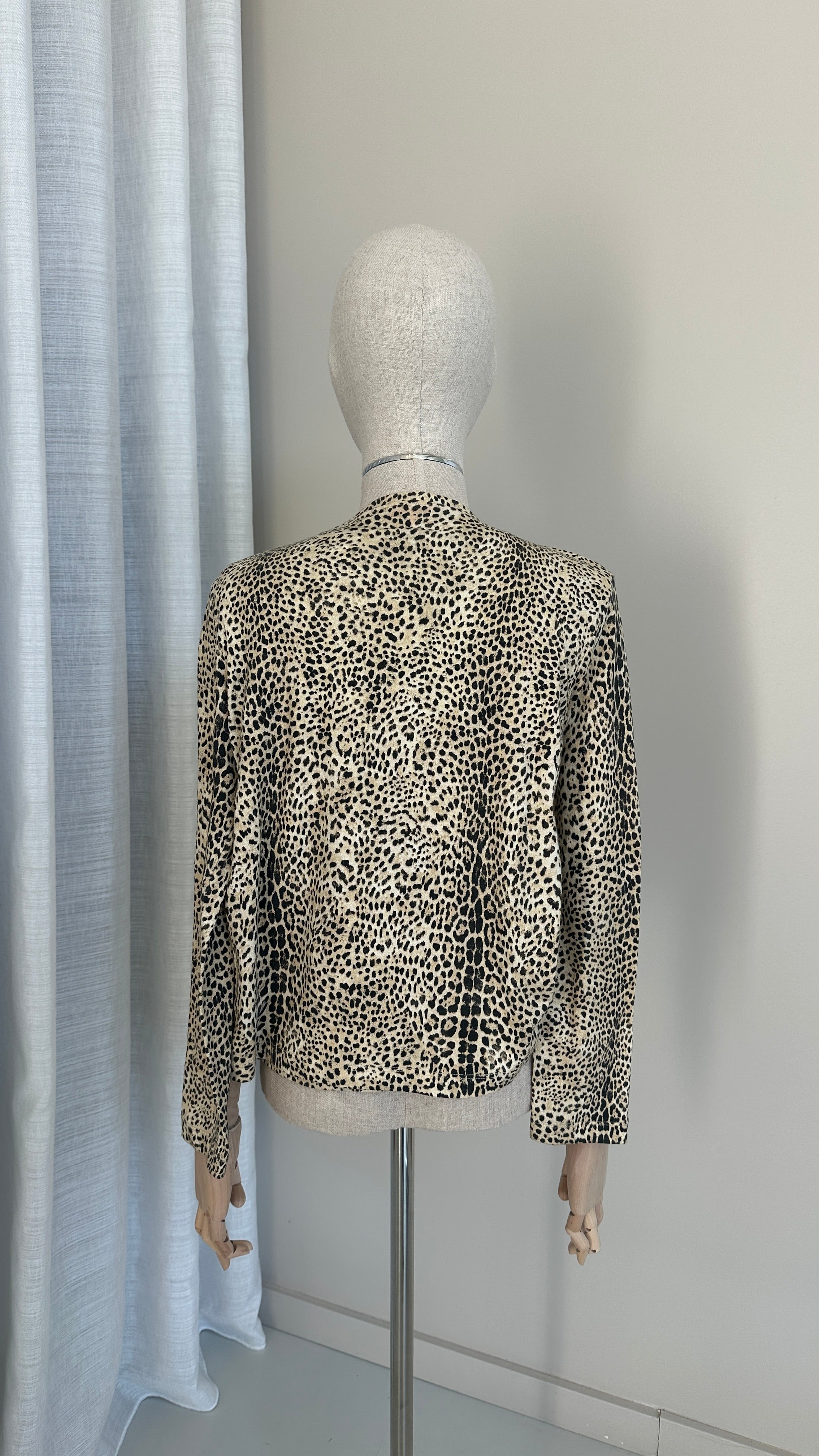 Roberto Cavalli Vintage Animal Print Long Sleeve Top