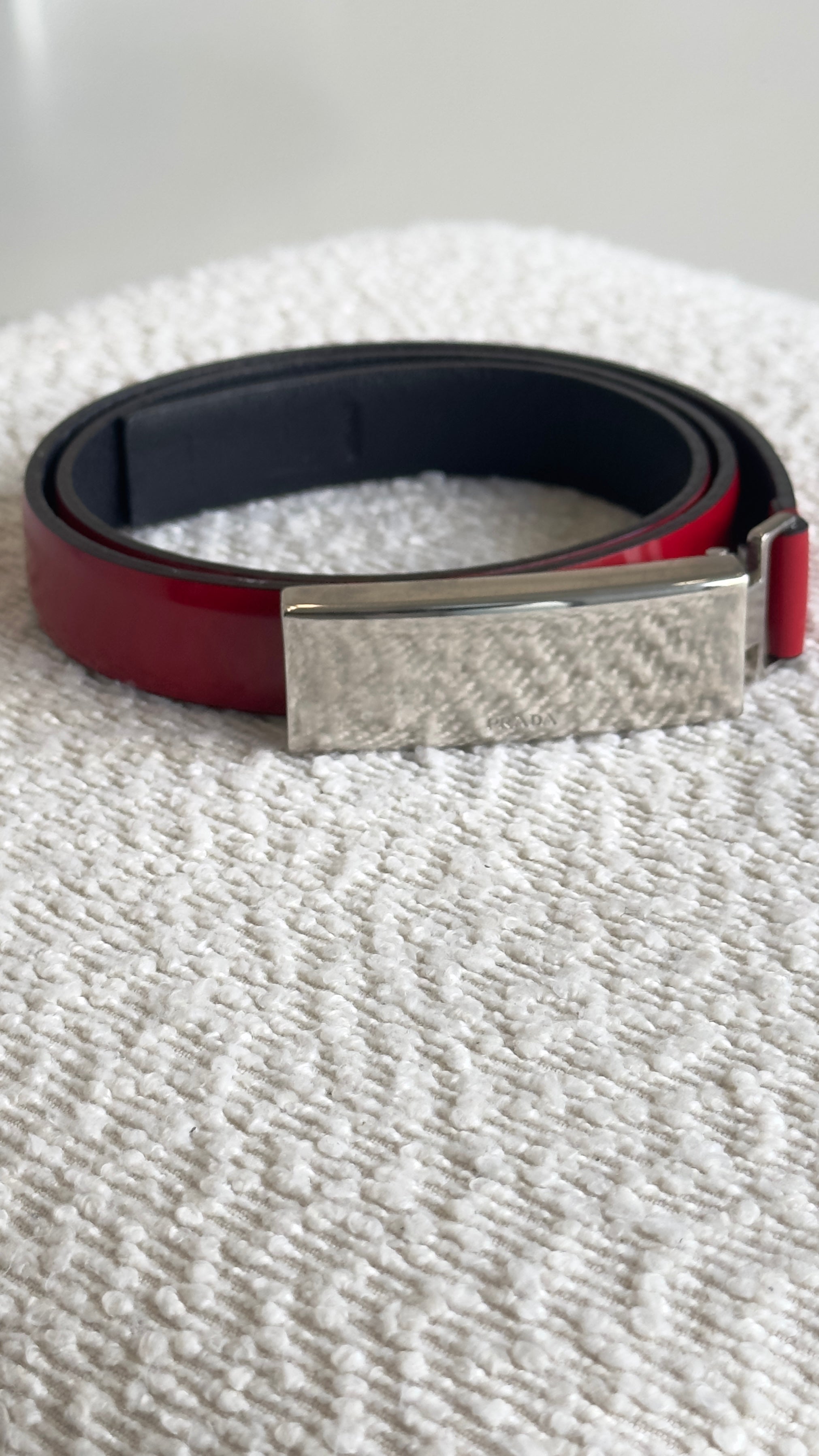 PRADA BELT IN RED