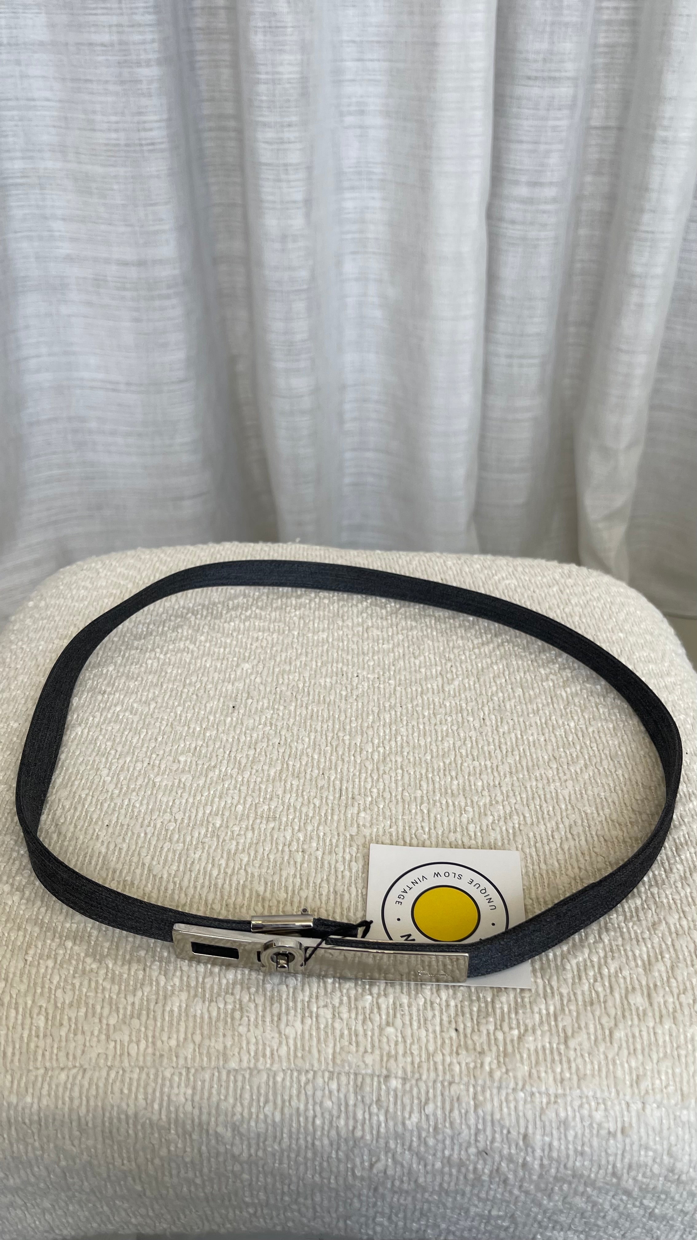 Salvatore Ferragamo Vintage Slim Denim Belt