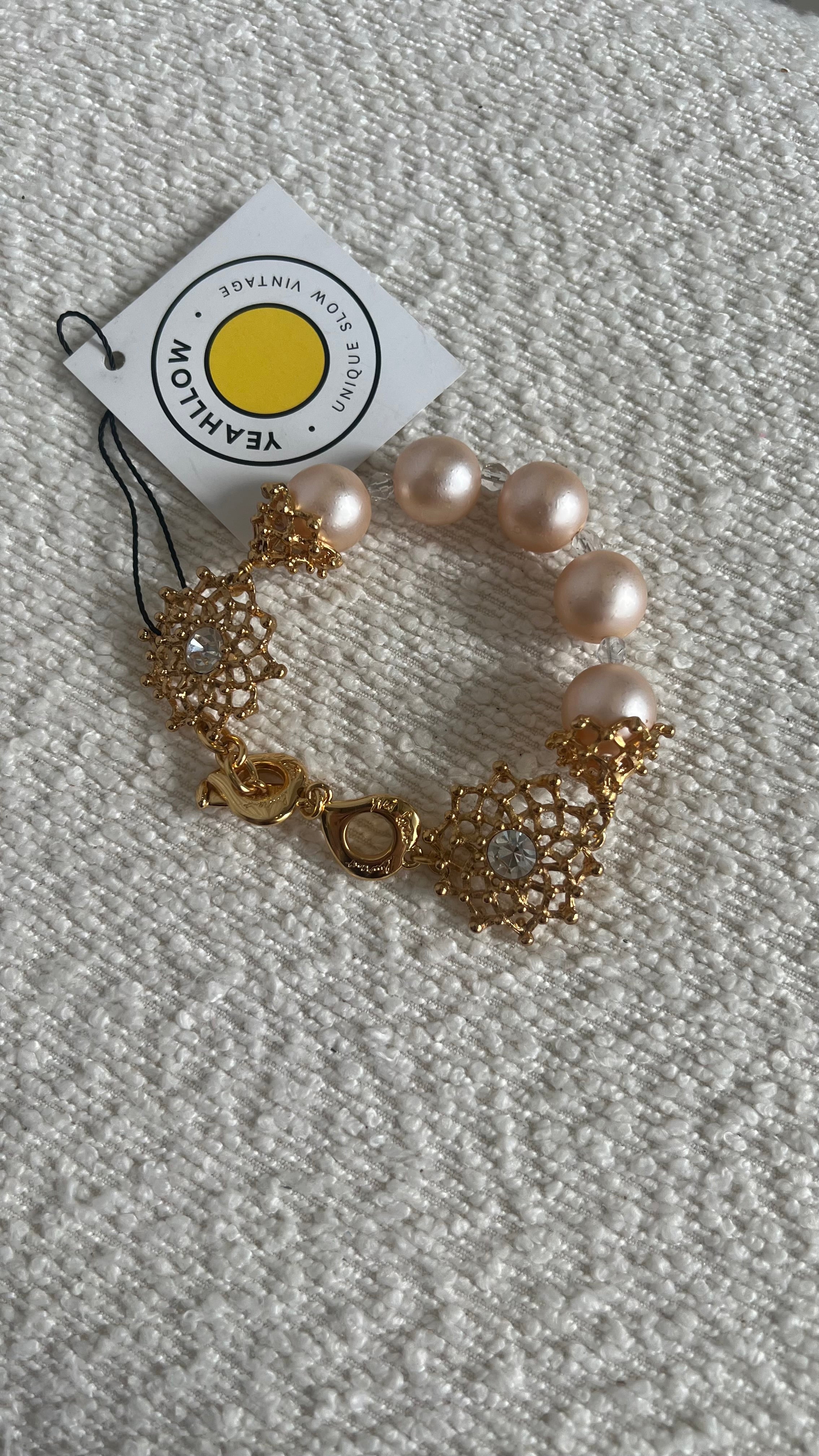 Yves Saint Laurent Vintage Costume Jewellery Faux Pearls Bracelet