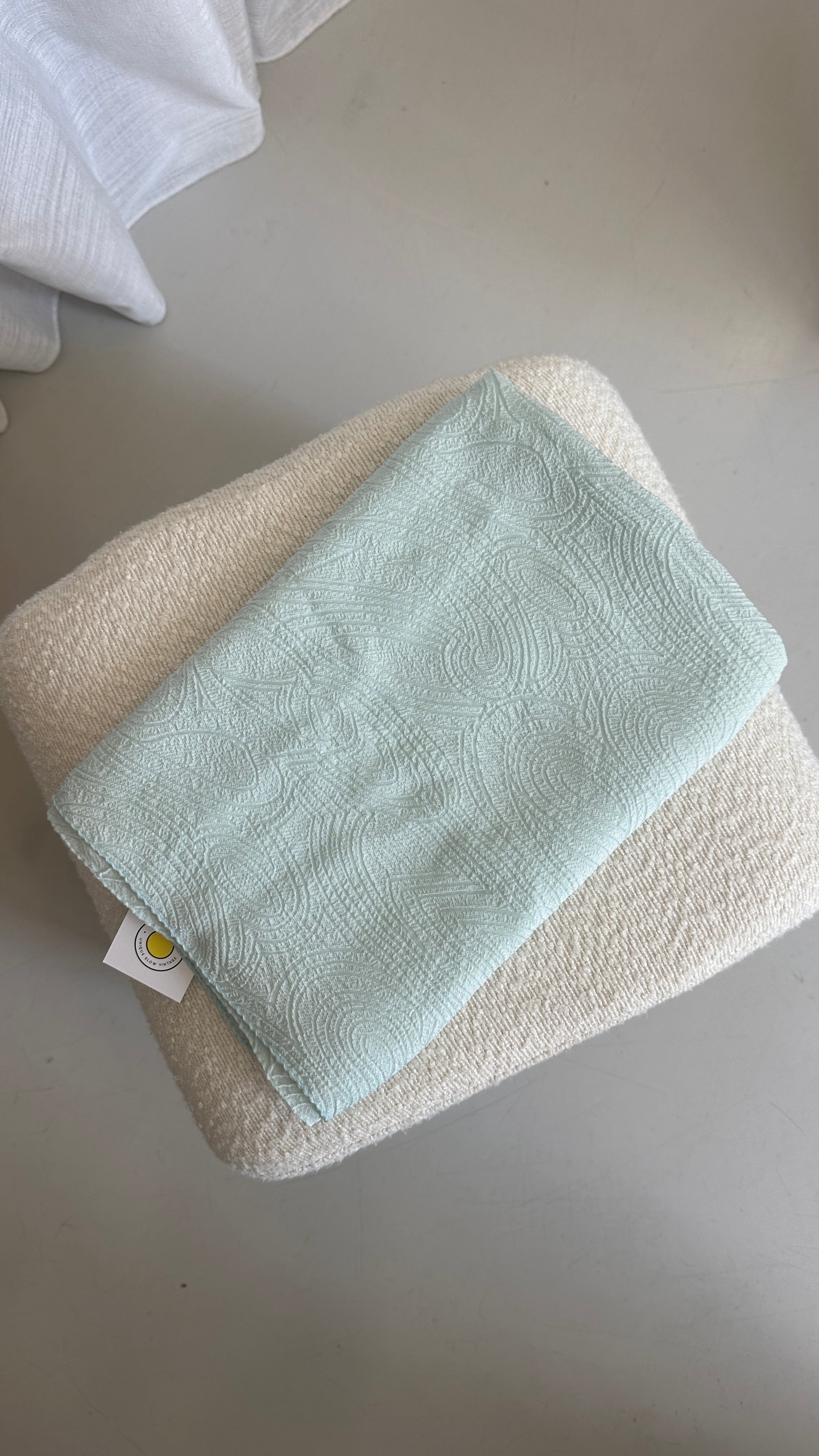 Christian Dior Textured Silk Scarf In Blue