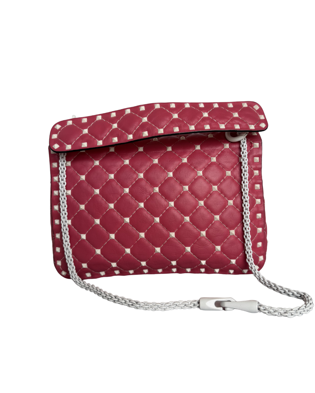 Valentino Garavani Medium Nappa Rockstud Spike Bag In Pink