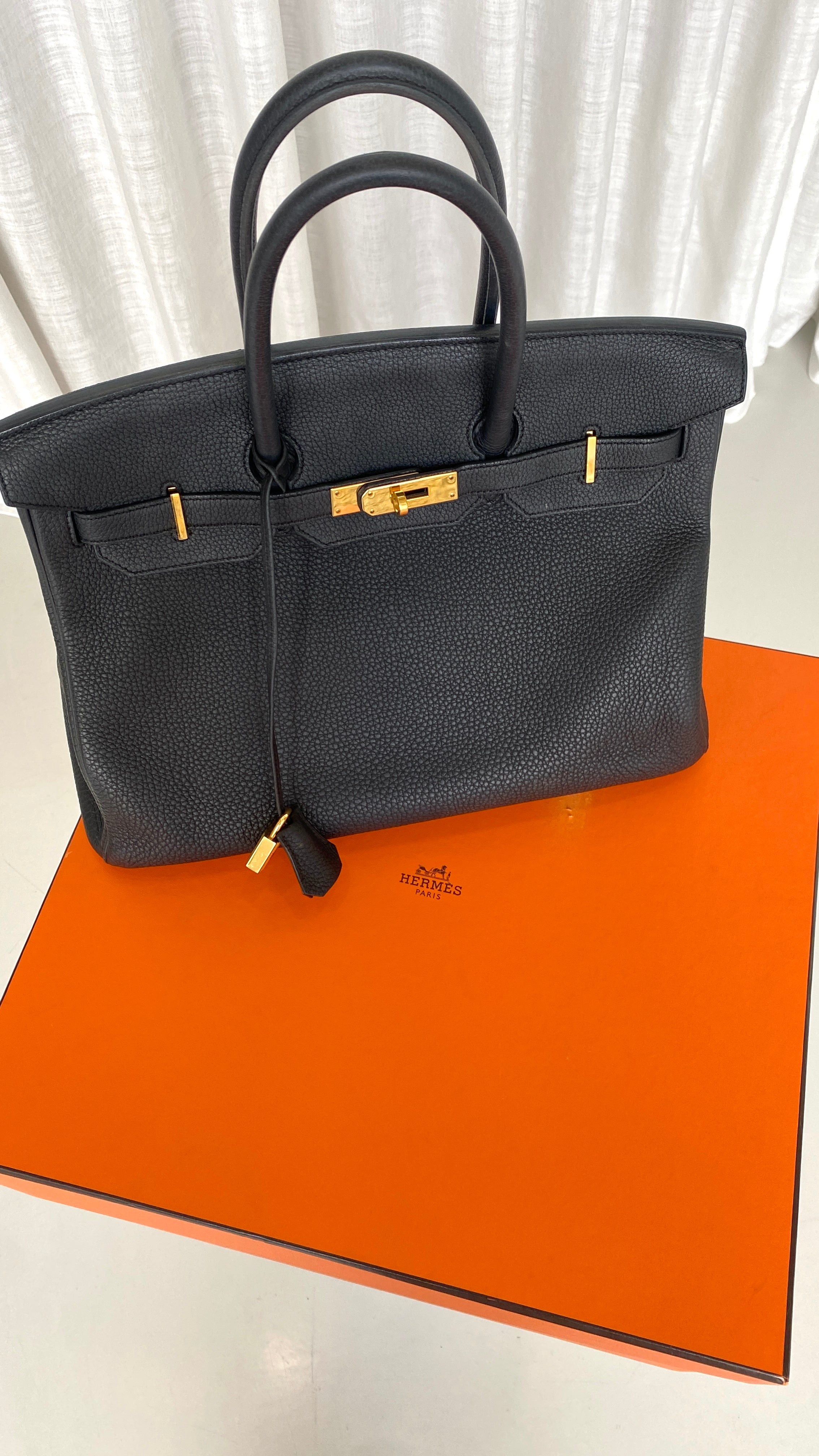 Hermès Togo Birkin 35 In Black