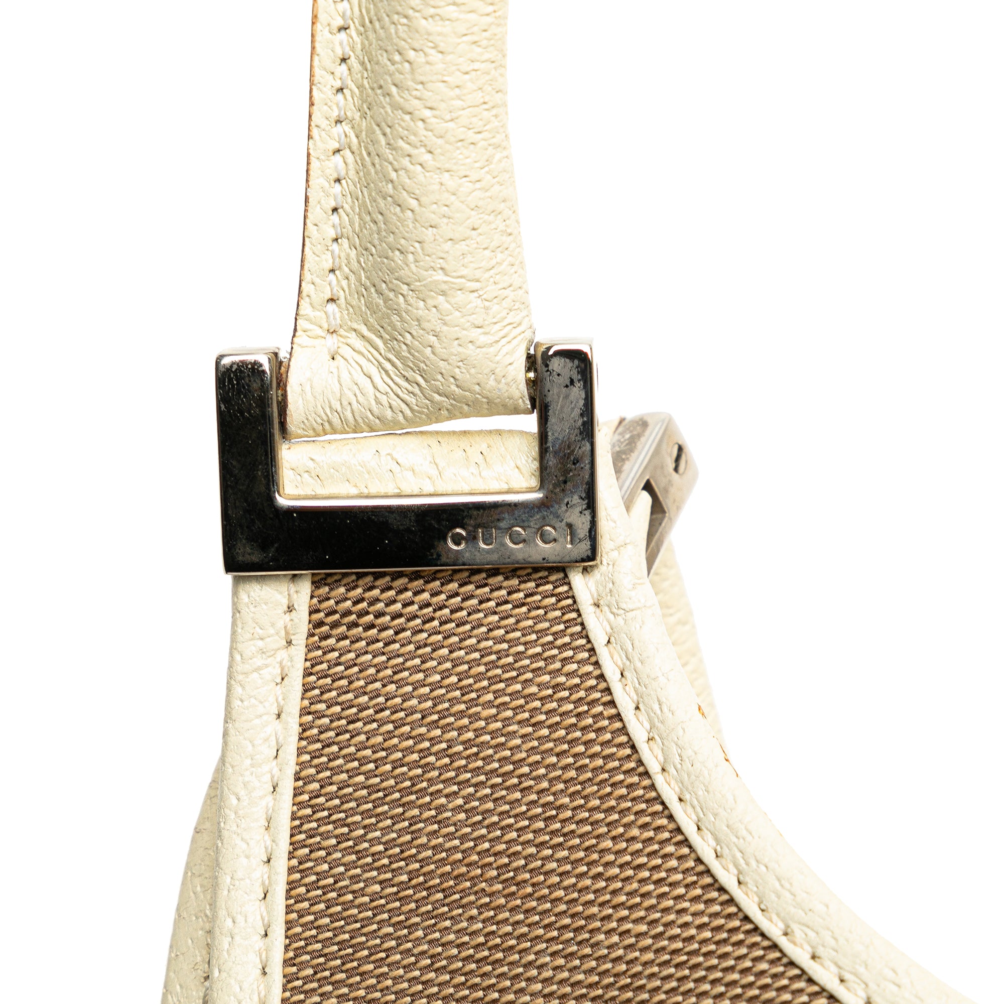 Gucci Canvas Jackie Bardot Shoulder Bag