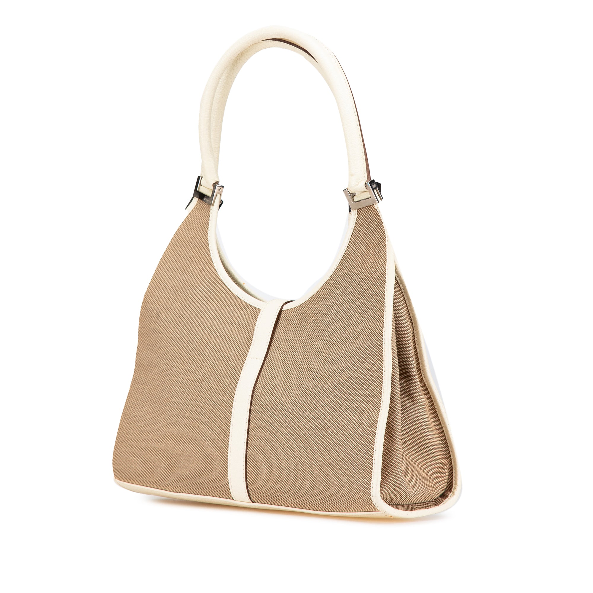 Gucci Canvas Jackie Bardot Shoulder Bag