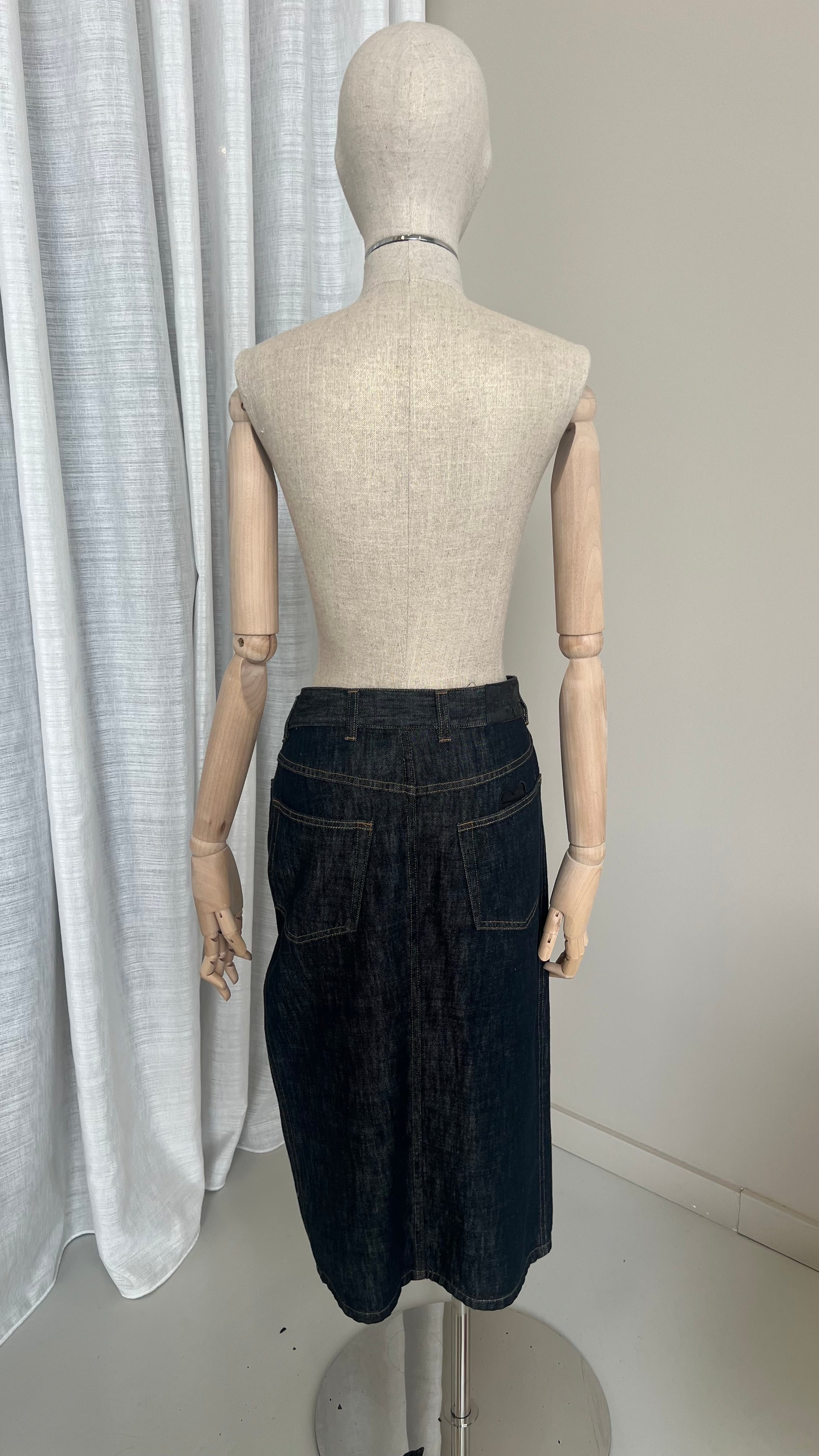 Gucci Denim Midi Skirt