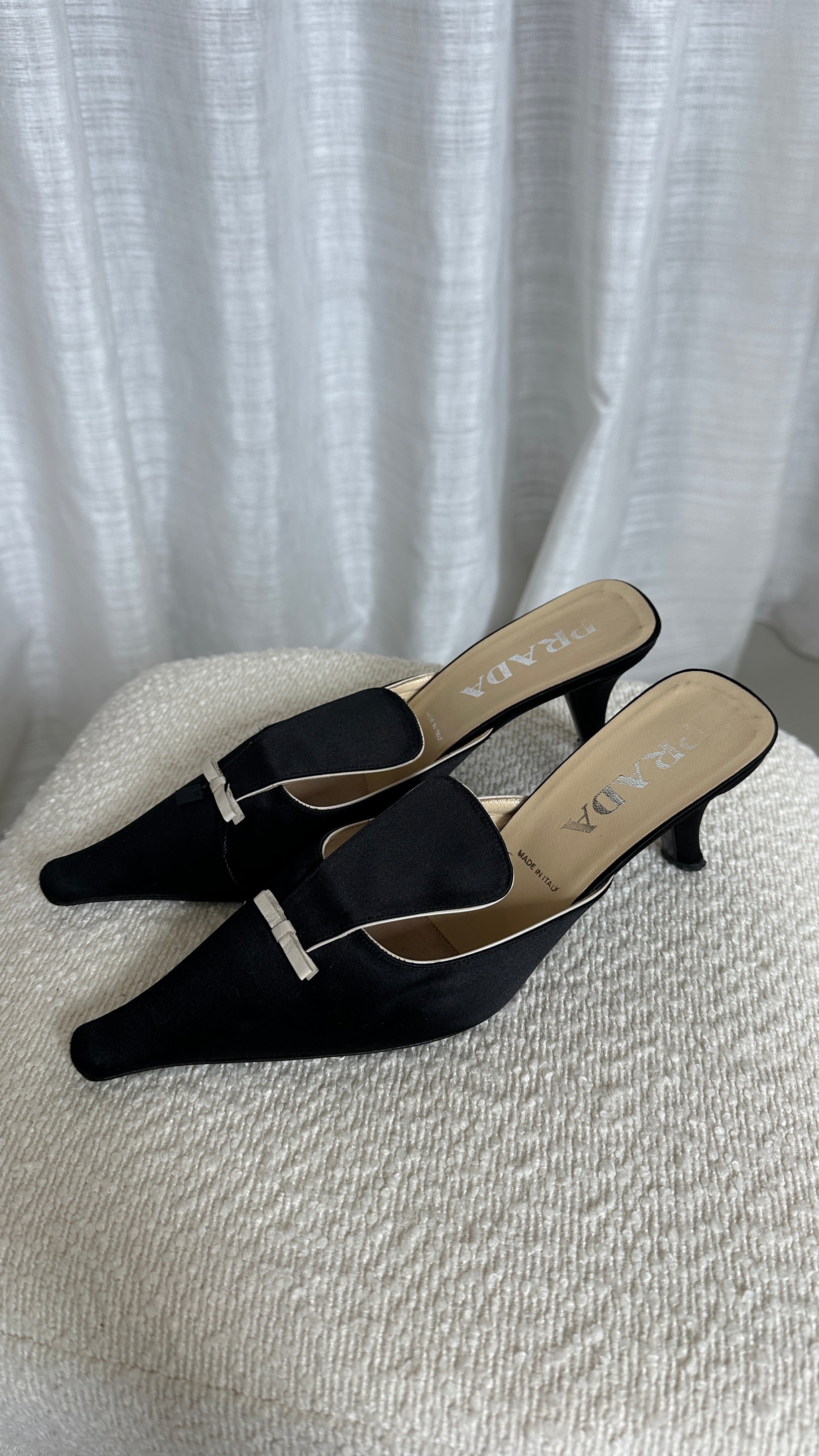 Prada Vintage Heel Mules - Size 36