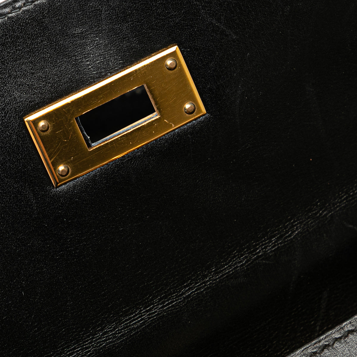 Hermès Box Calf Kelly Sellier 32 Black