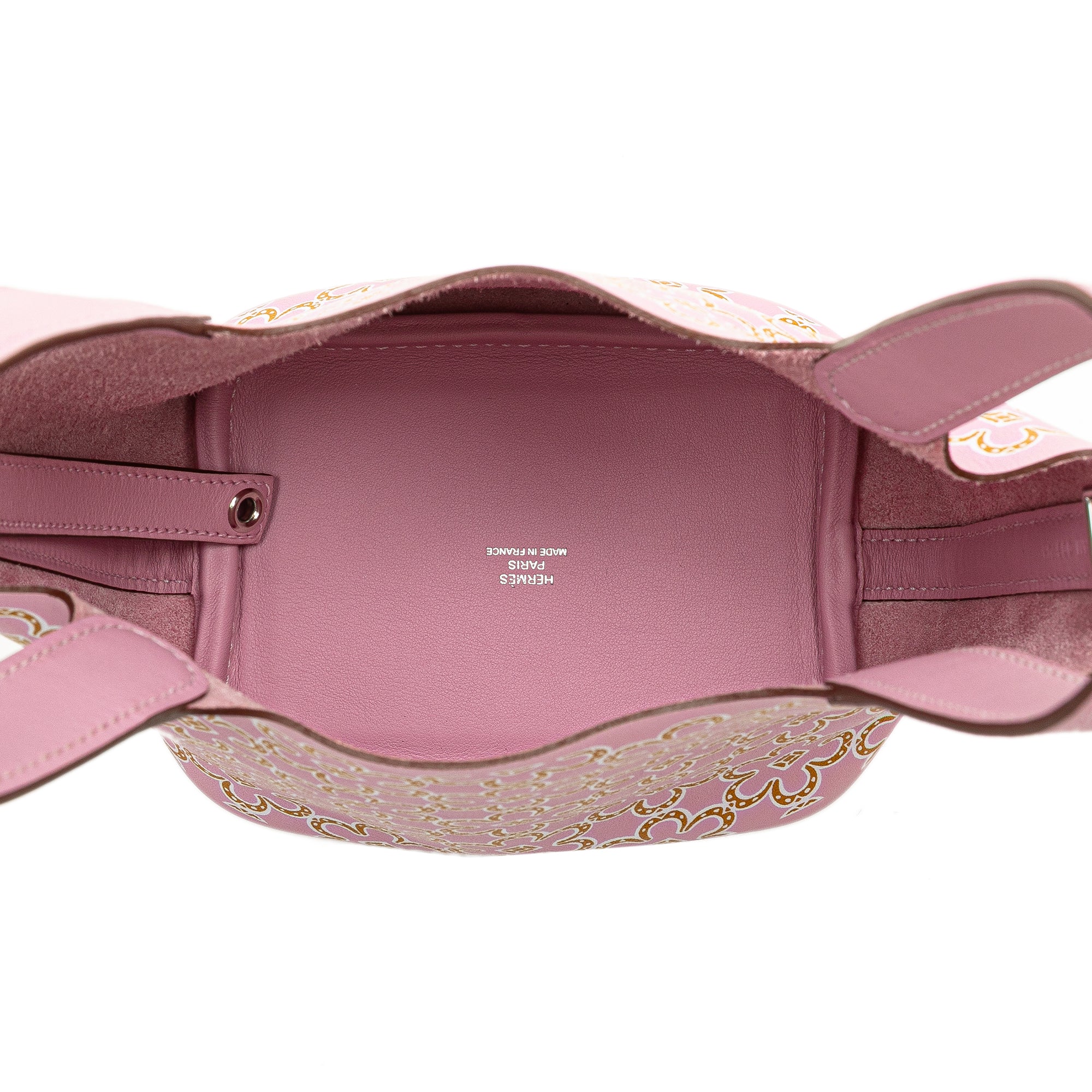 Hermès Micro Swift Lucky Daisy Picotin Lock 14 In Pink