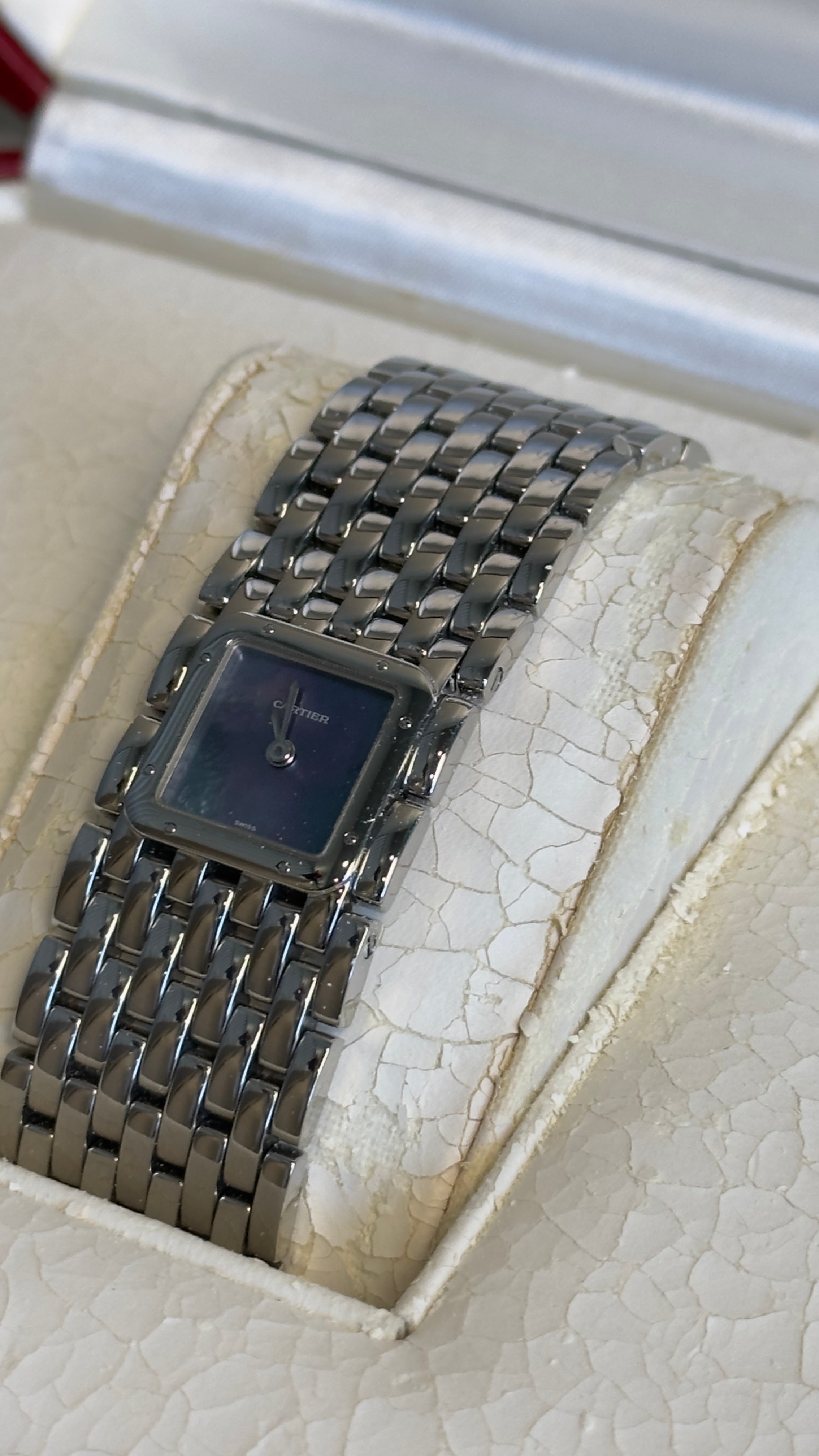 CARTIER PANTHERE RUBAN WATCH IN STEEL