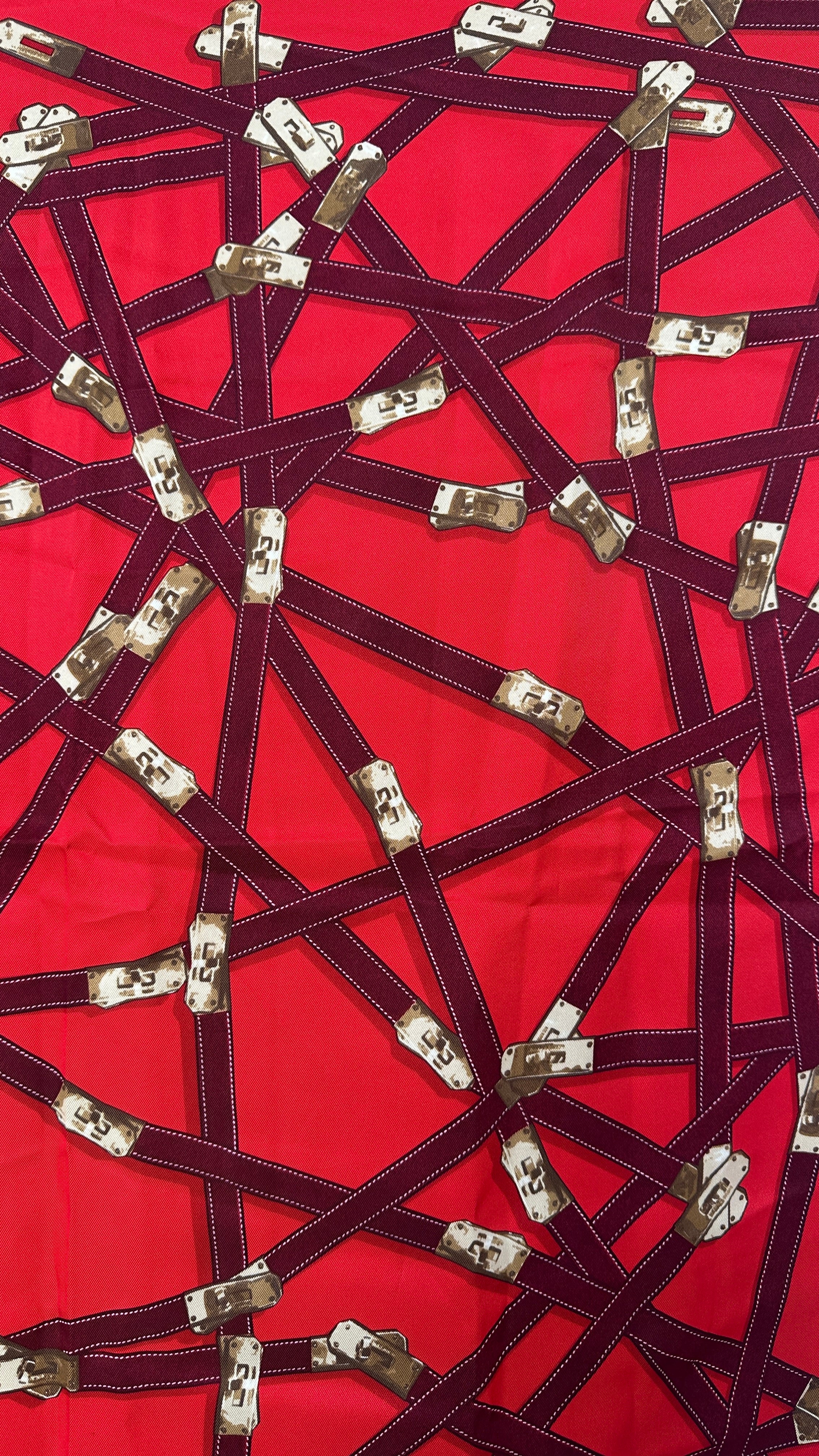 HERMÈS SILK PRINTED SCARF