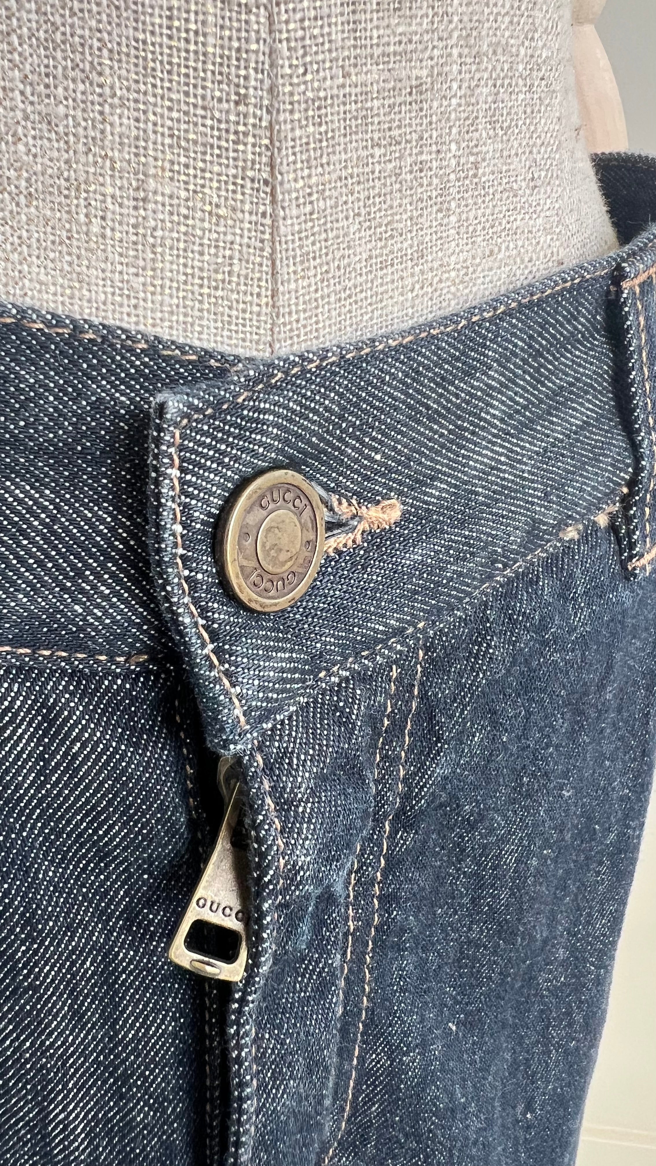 Gucci Denim Midi Skirt