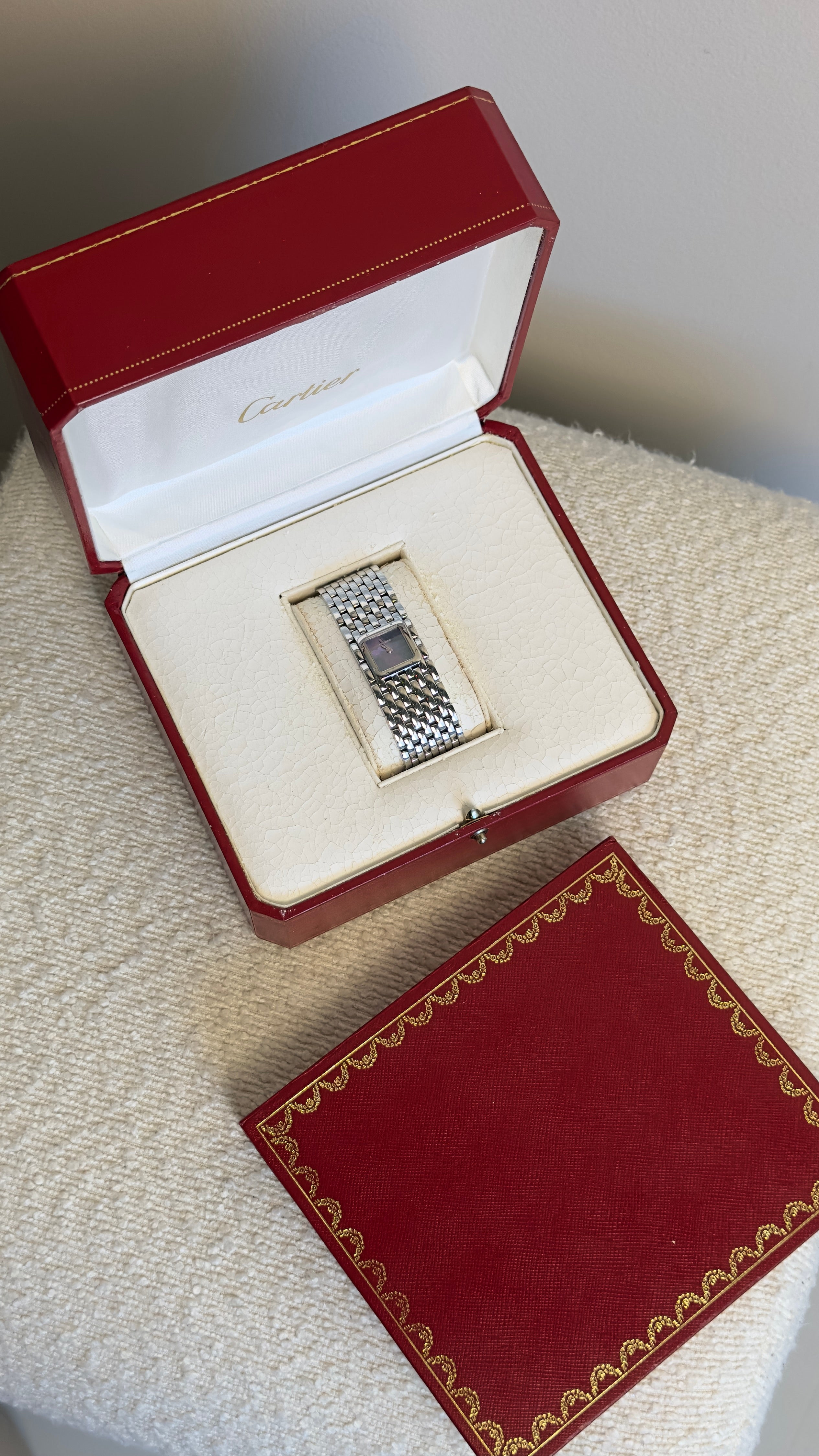 CARTIER PANTHERE RUBAN WATCH IN STEEL