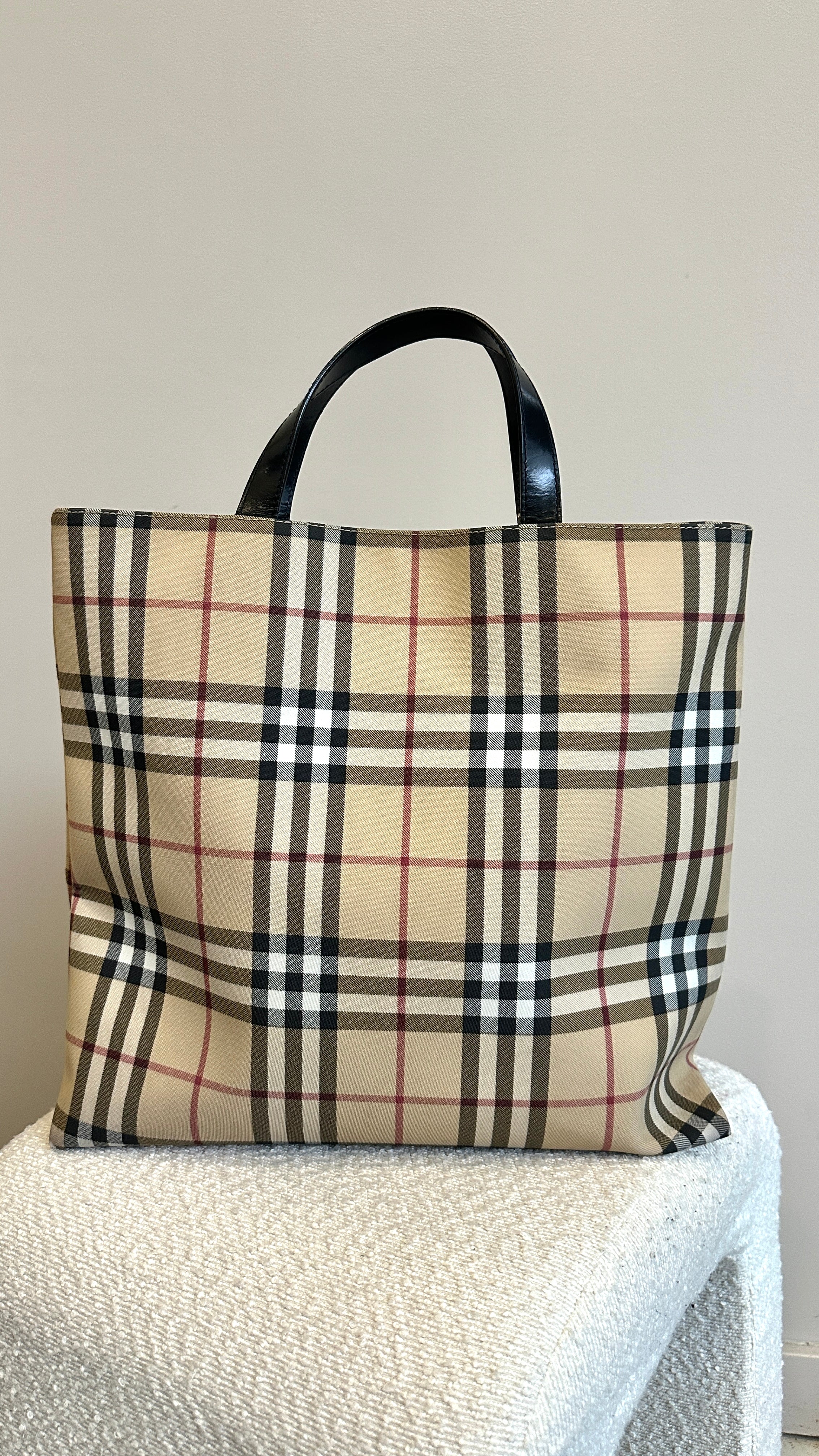 BURBERRY VINTAGE HANDBAG IN BEIGE