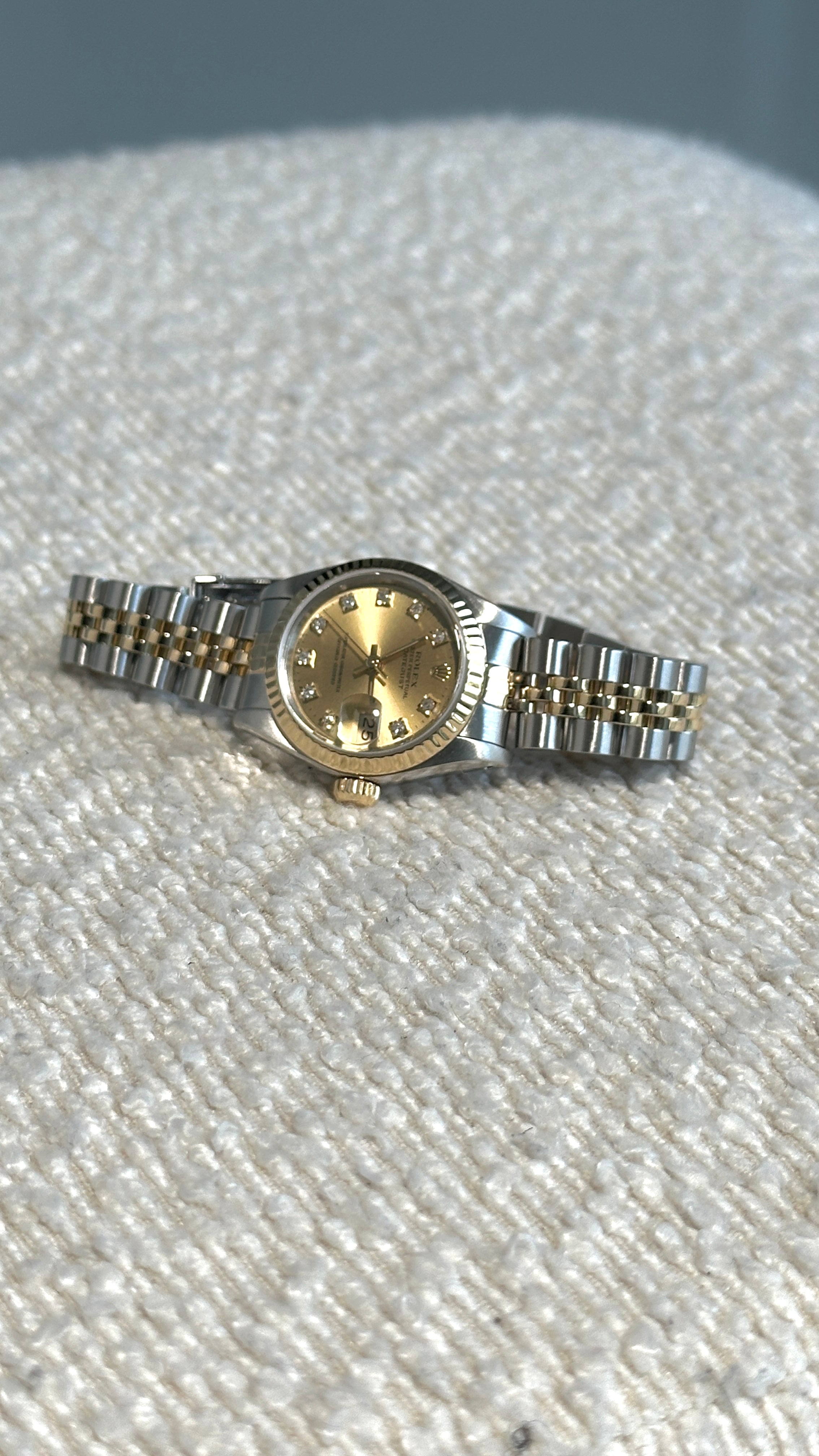 ROLEX LADY DATEJUST 26MM IN STEEL AND GOLD WITH DIAMONDS